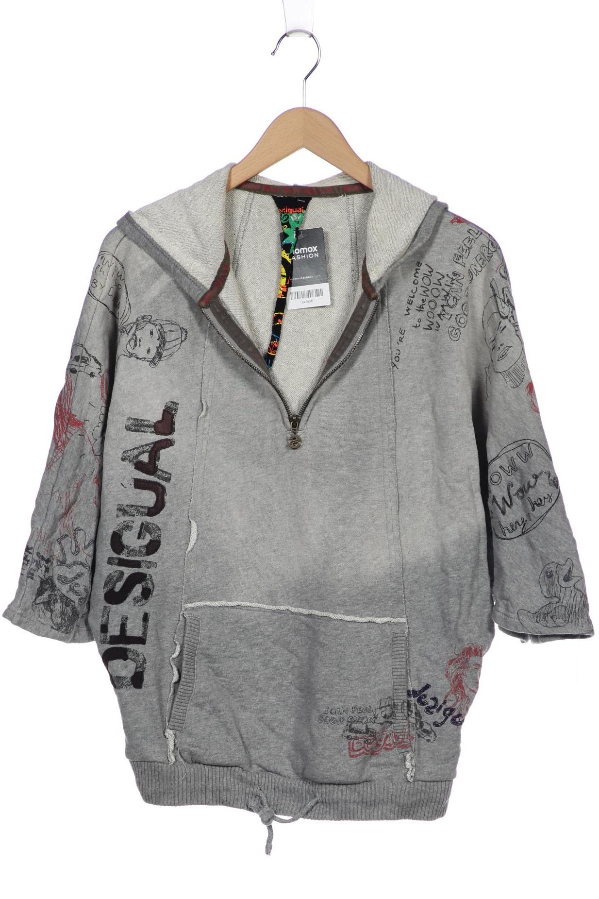 

Desigual Damen Kapuzenpullover, grau, Gr. 38
