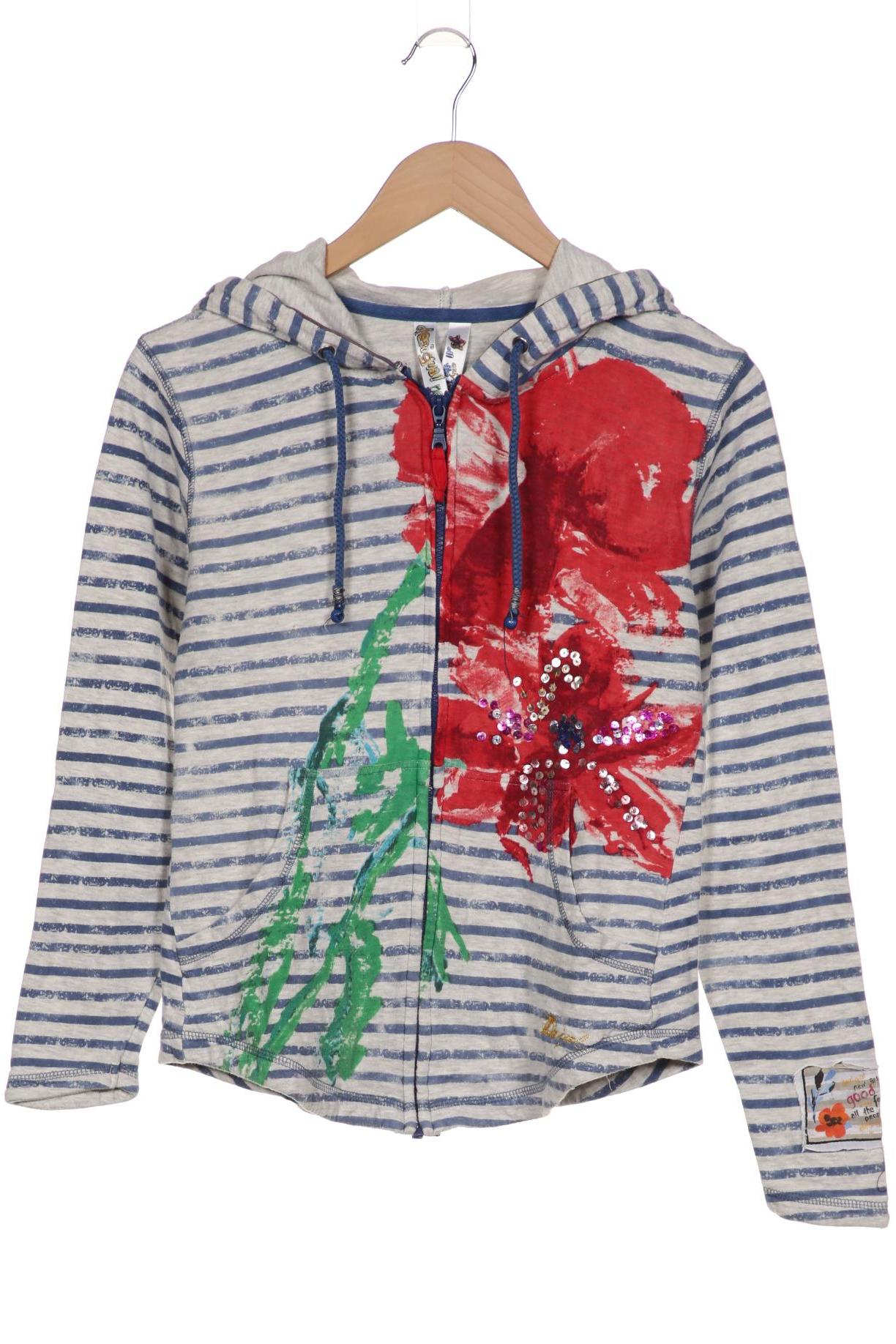 

Desigual Damen Kapuzenpullover, blau, Gr. 38