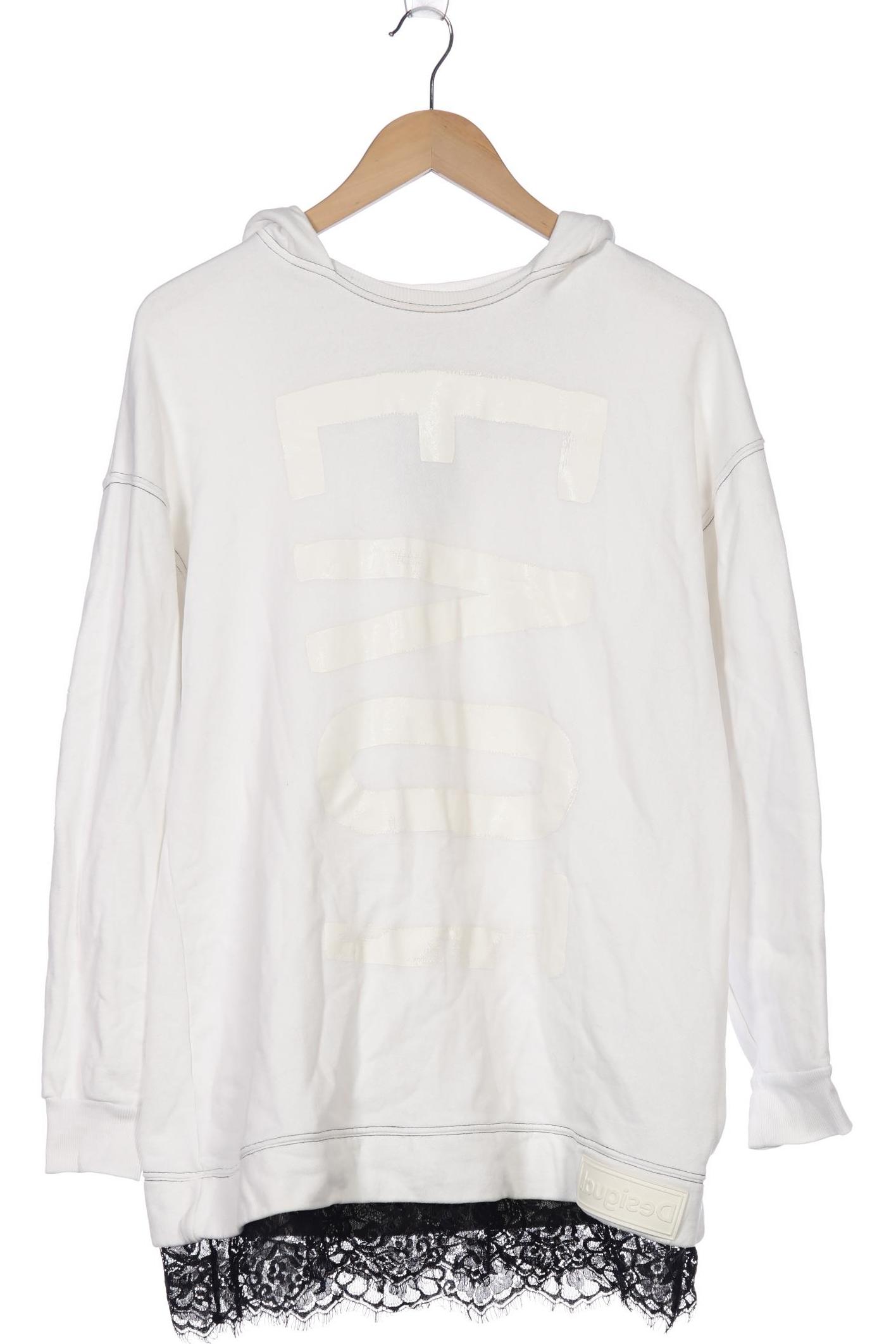 

Desigual Damen Kapuzenpullover, weiß, Gr. 42