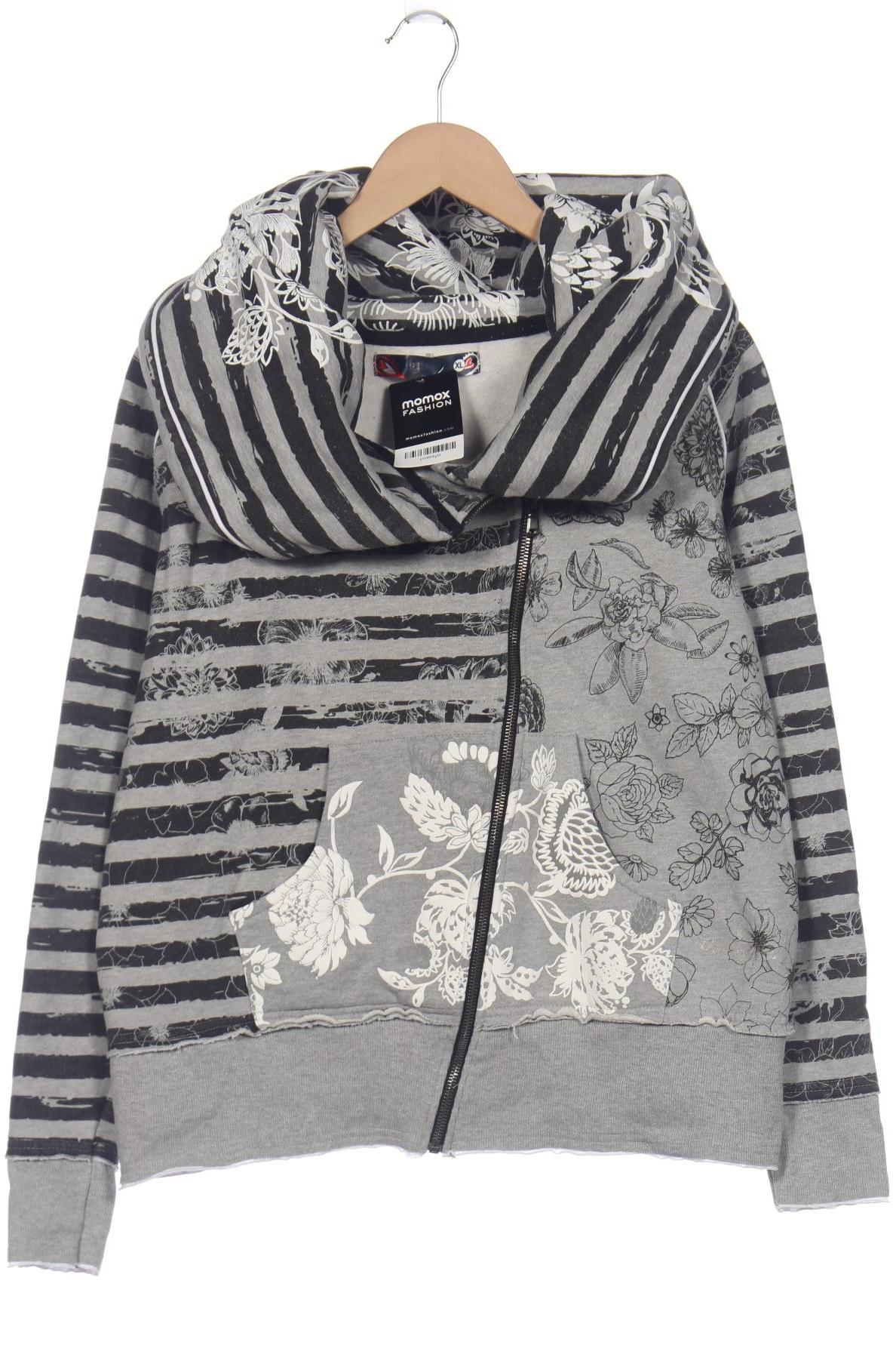 

Desigual Damen Kapuzenpullover, grau, Gr. 44