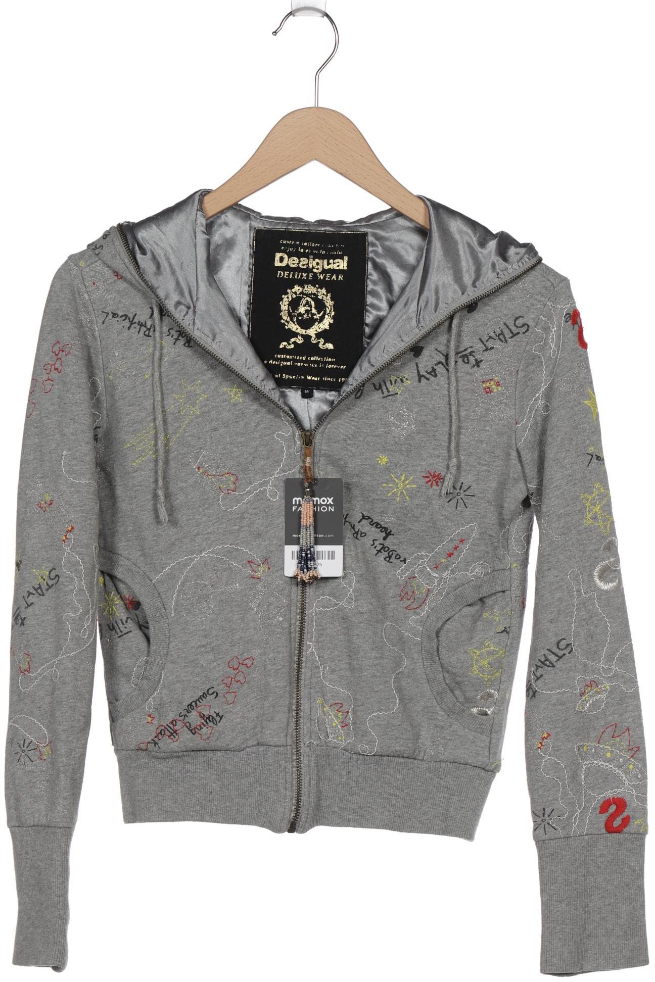 

Desigual Damen Kapuzenpullover, grau, Gr. 38