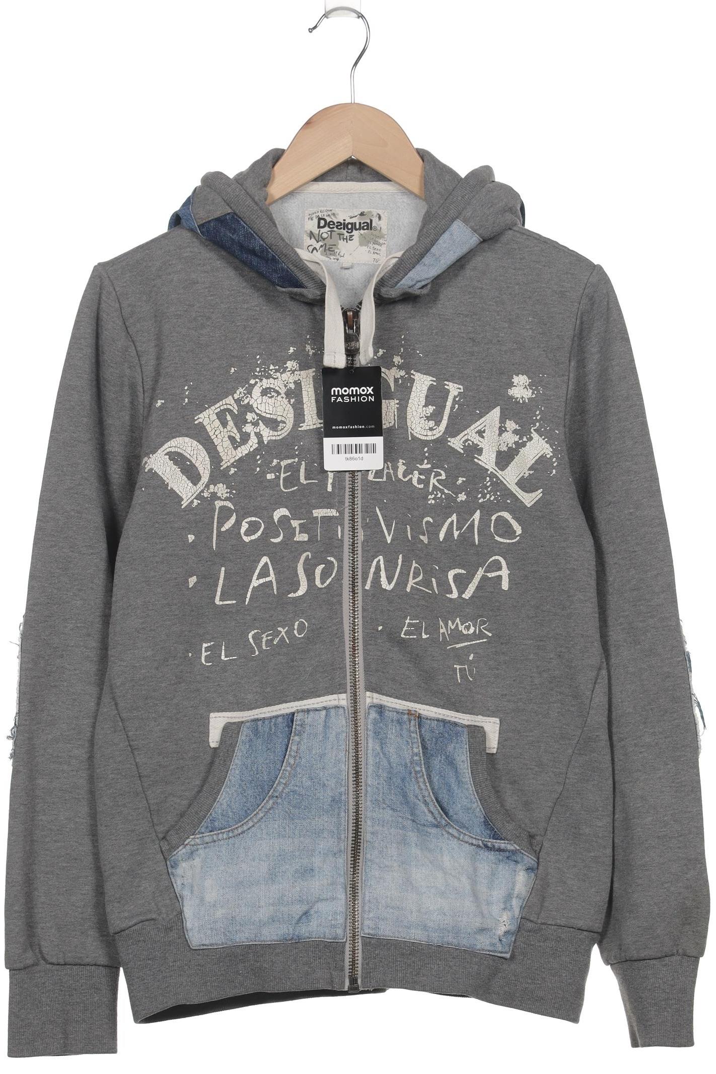 

Desigual Damen Kapuzenpullover, grau, Gr. 38