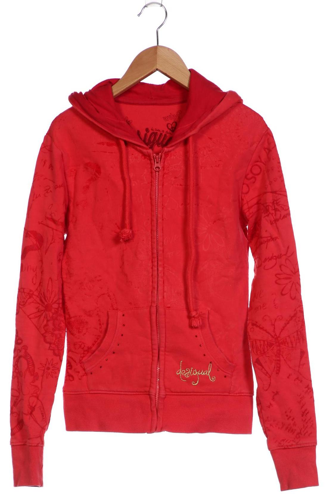 

Desigual Damen Kapuzenpullover, rot, Gr. 38