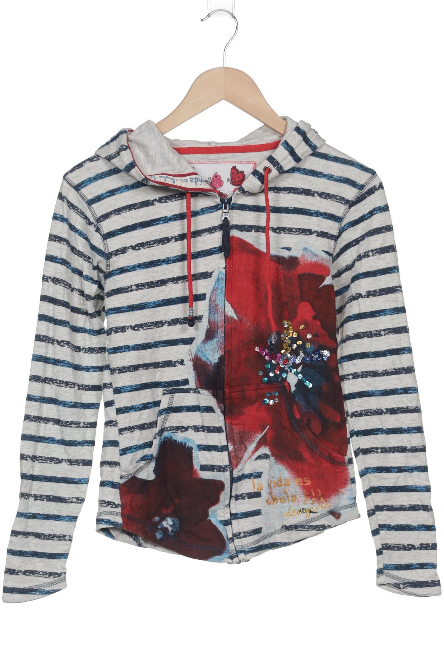 

Desigual Damen Kapuzenpullover, grau, Gr. 36