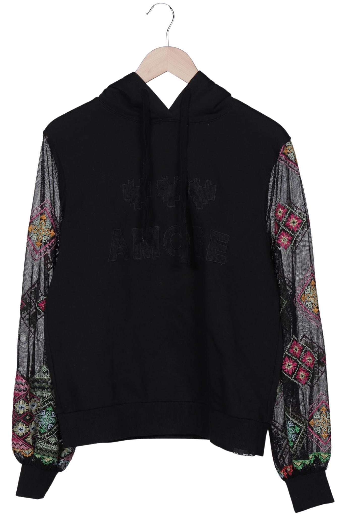 

Desigual Damen Kapuzenpullover, schwarz, Gr. 42