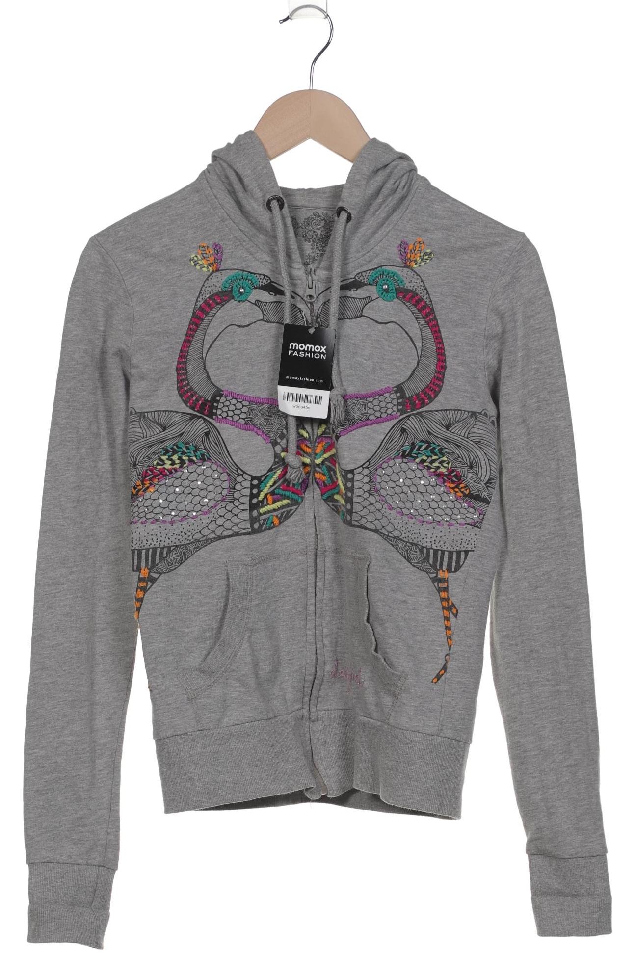 

Desigual Damen Kapuzenpullover, grau, Gr. 38
