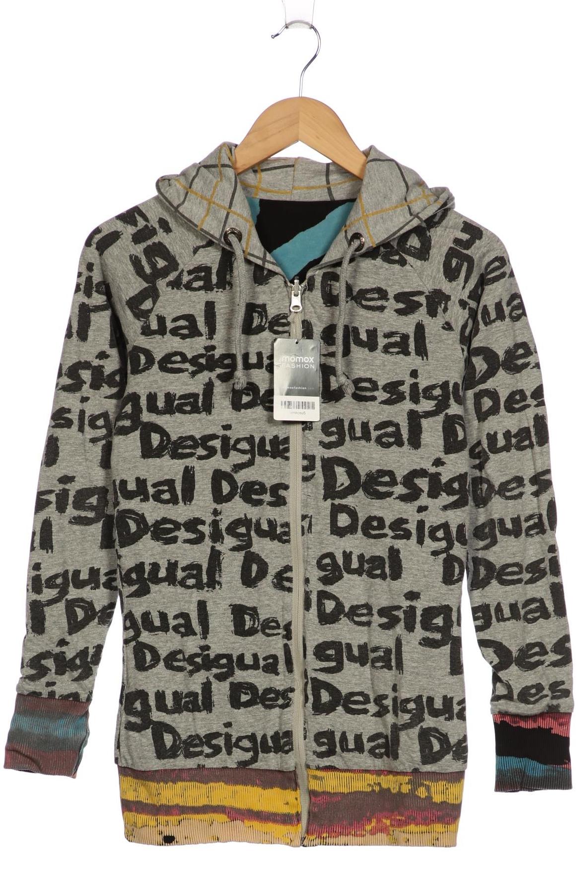 

Desigual Damen Kapuzenpullover, grau, Gr. 36