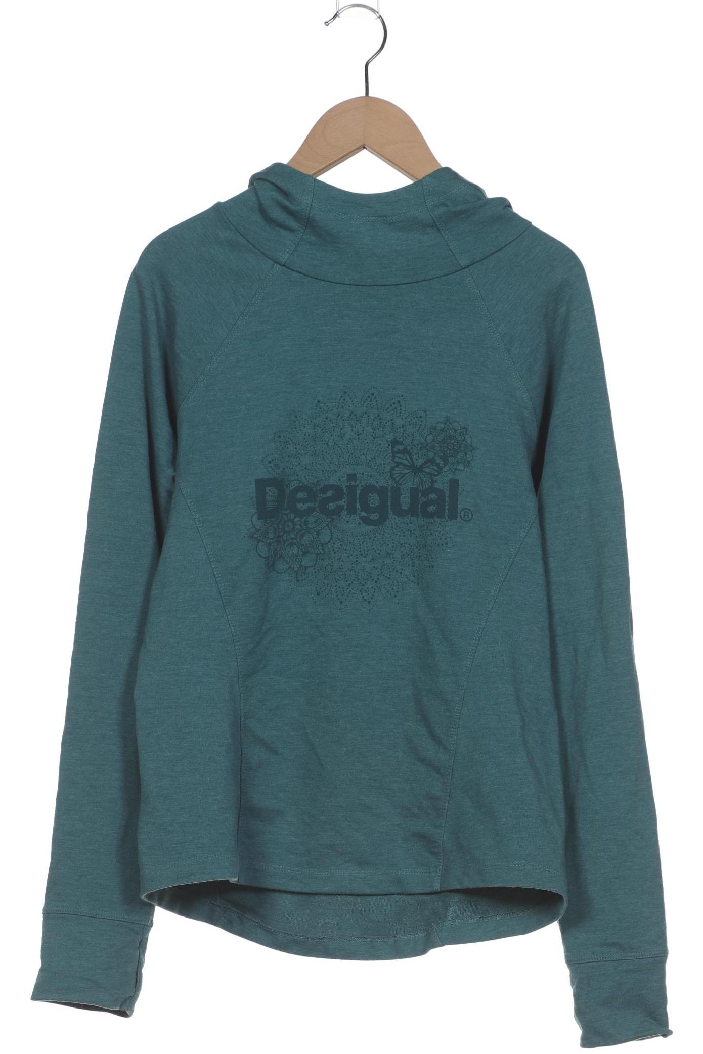 

Desigual Damen Kapuzenpullover, türkis, Gr. 38