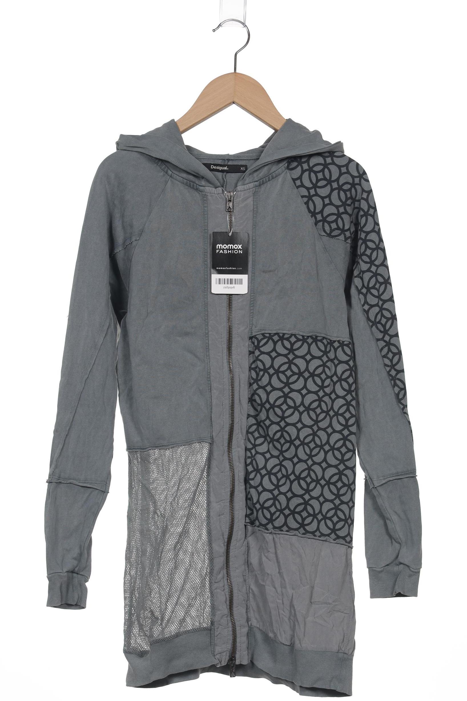 

Desigual Damen Kapuzenpullover, grau, Gr. 34
