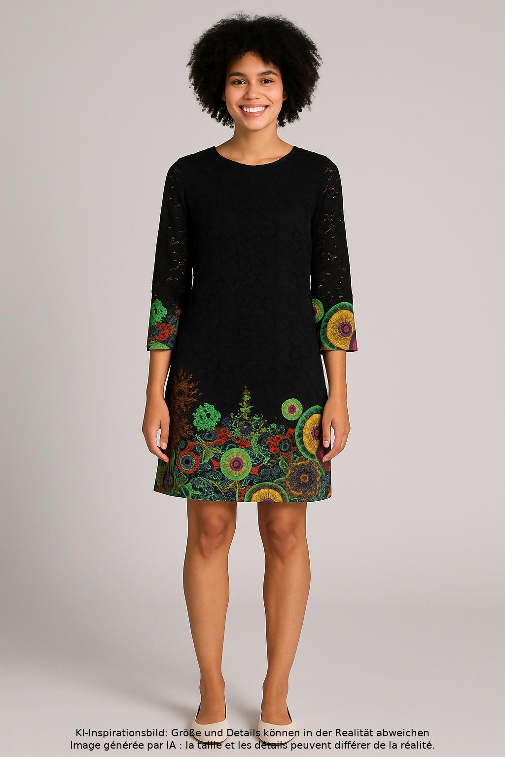 

Desigual Damen Kleid, schwarz, Gr. 38