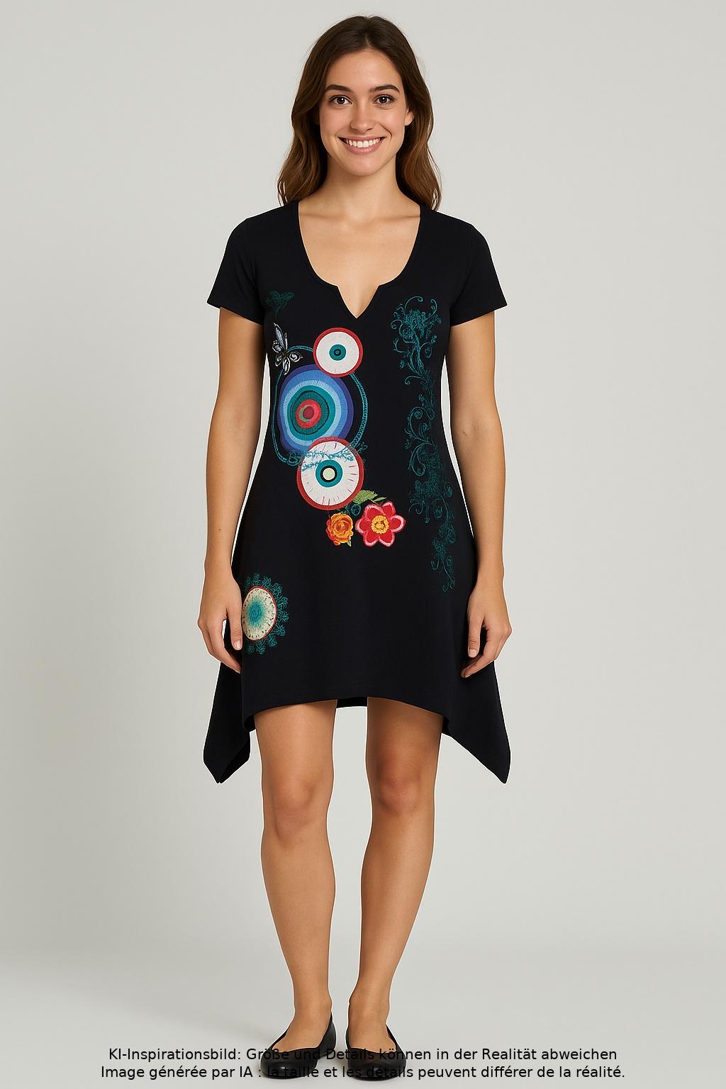 

Desigual Damen Kleid, marineblau, Gr. 34