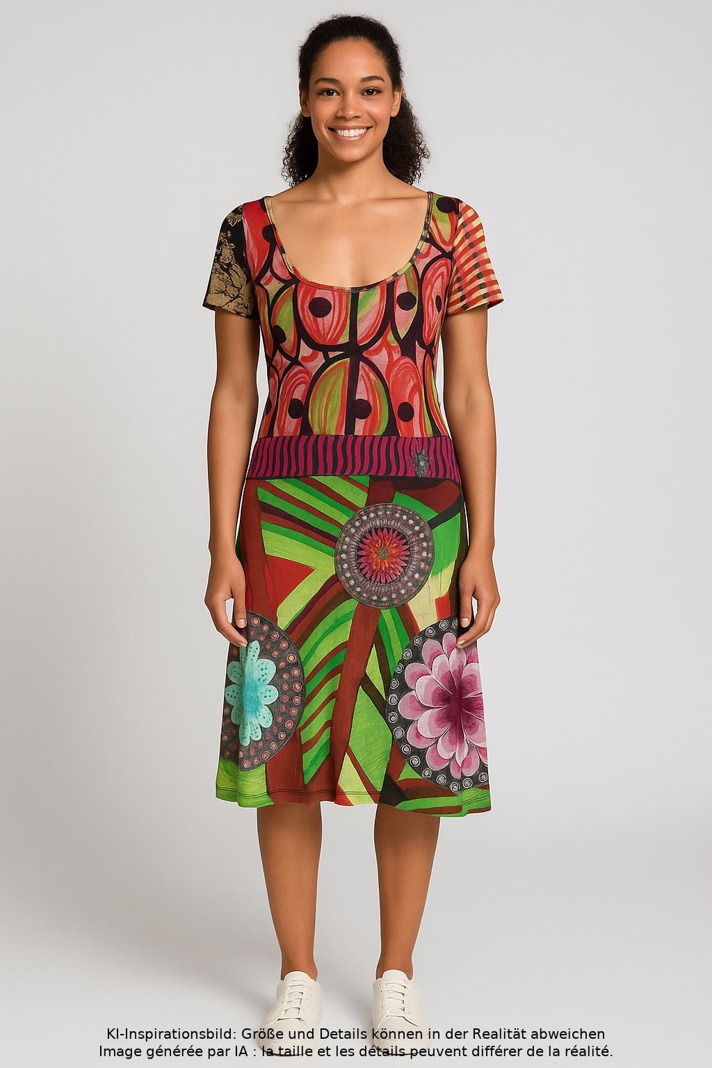 

Desigual Damen Kleid, mehrfarbig, Gr. 38