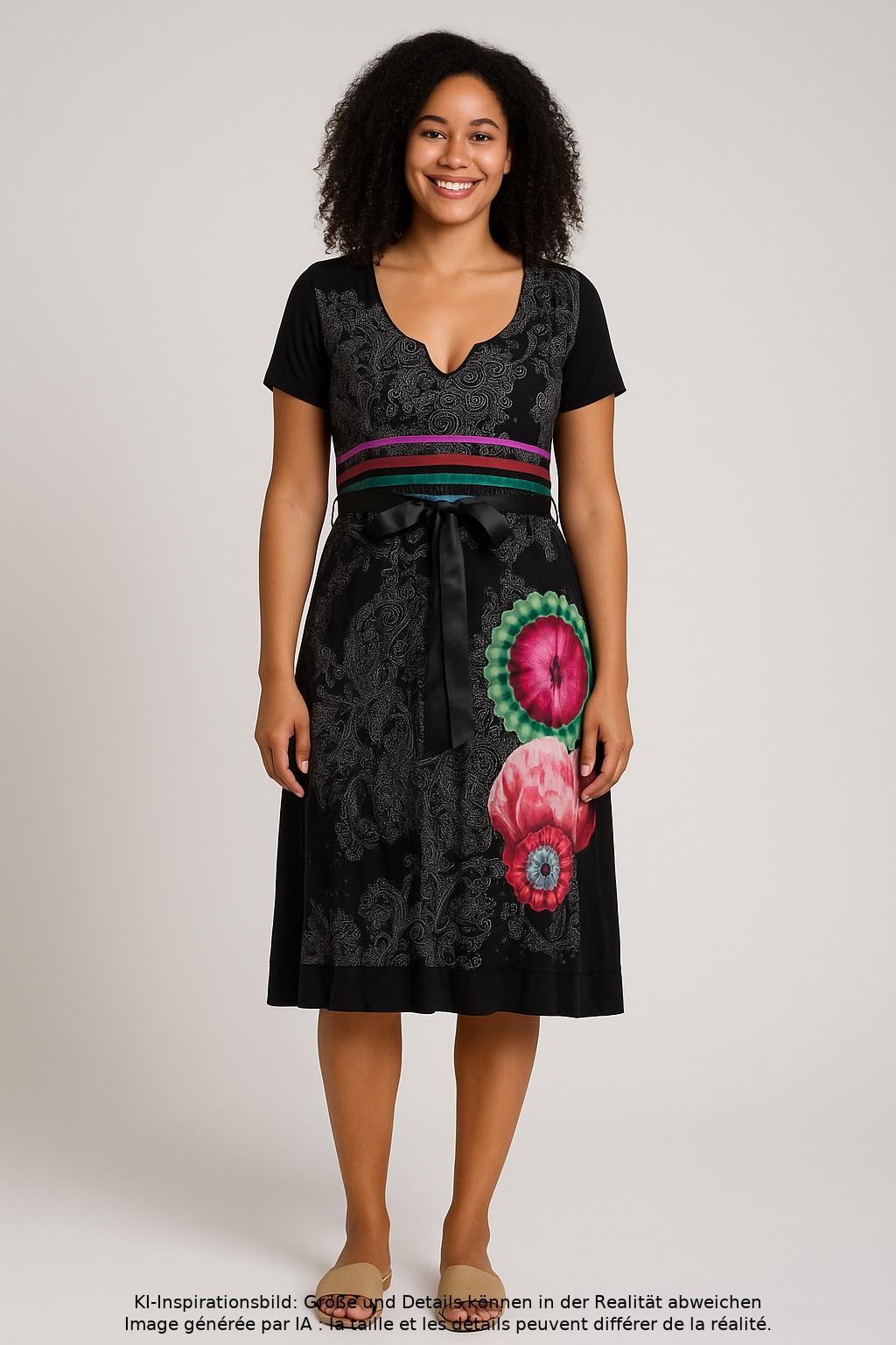 

Desigual Damen Kleid, mehrfarbig, Gr. 42