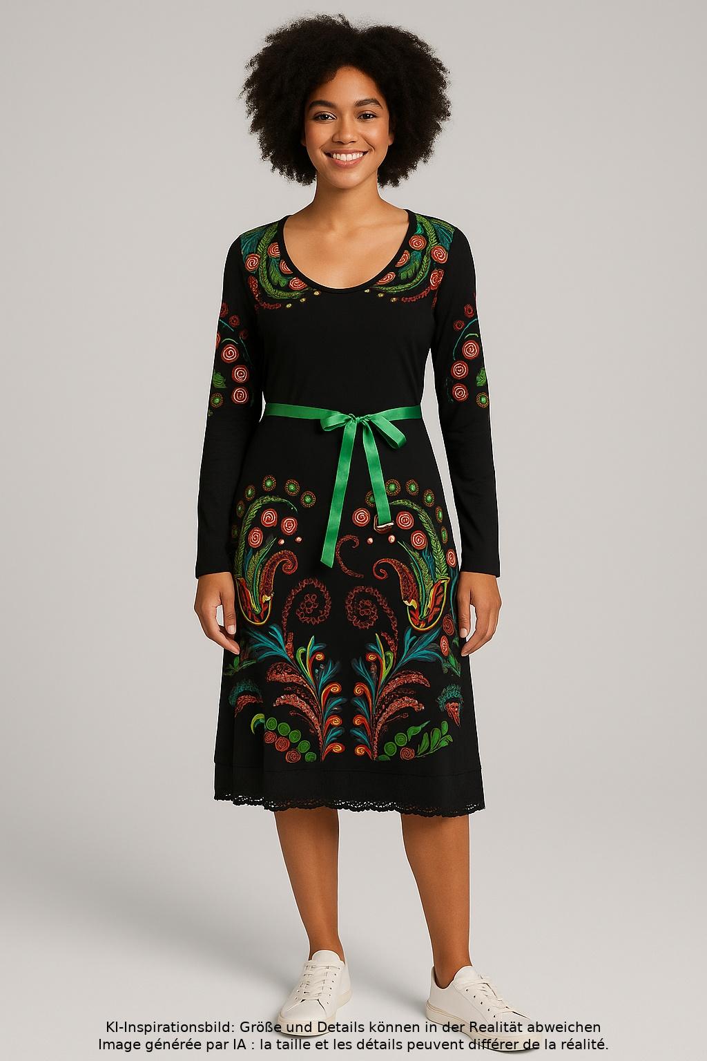 

Desigual Damen Kleid, schwarz, Gr. 38