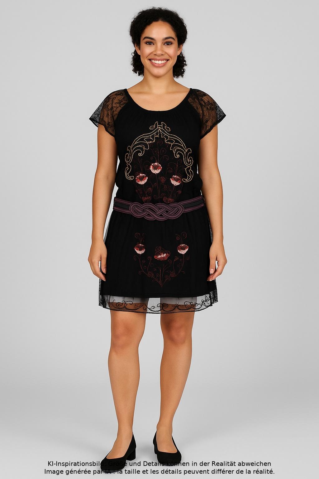 

Desigual Damen Kleid, schwarz, Gr. 42