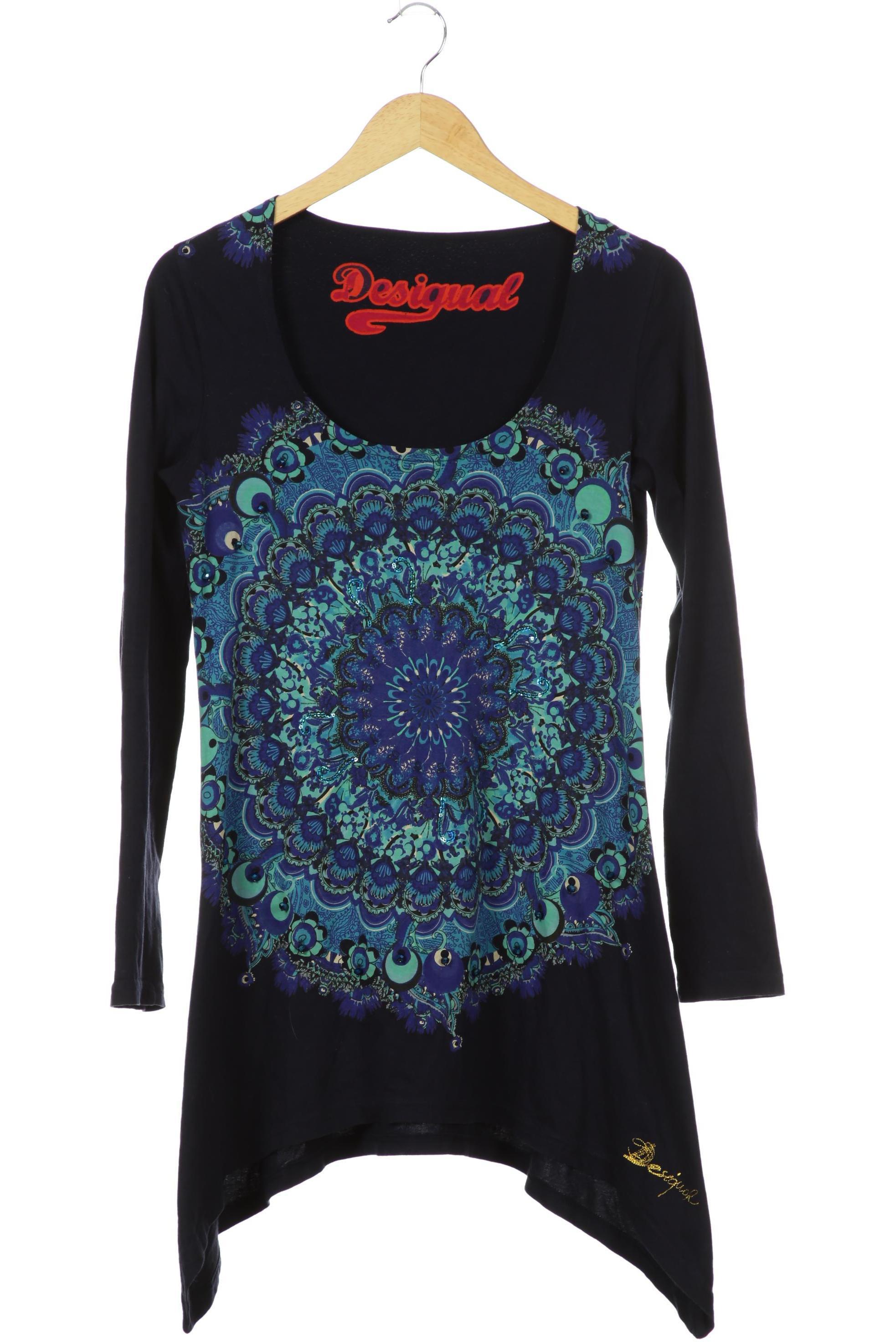 

Desigual Damen Langarmshirt, blau, Gr.