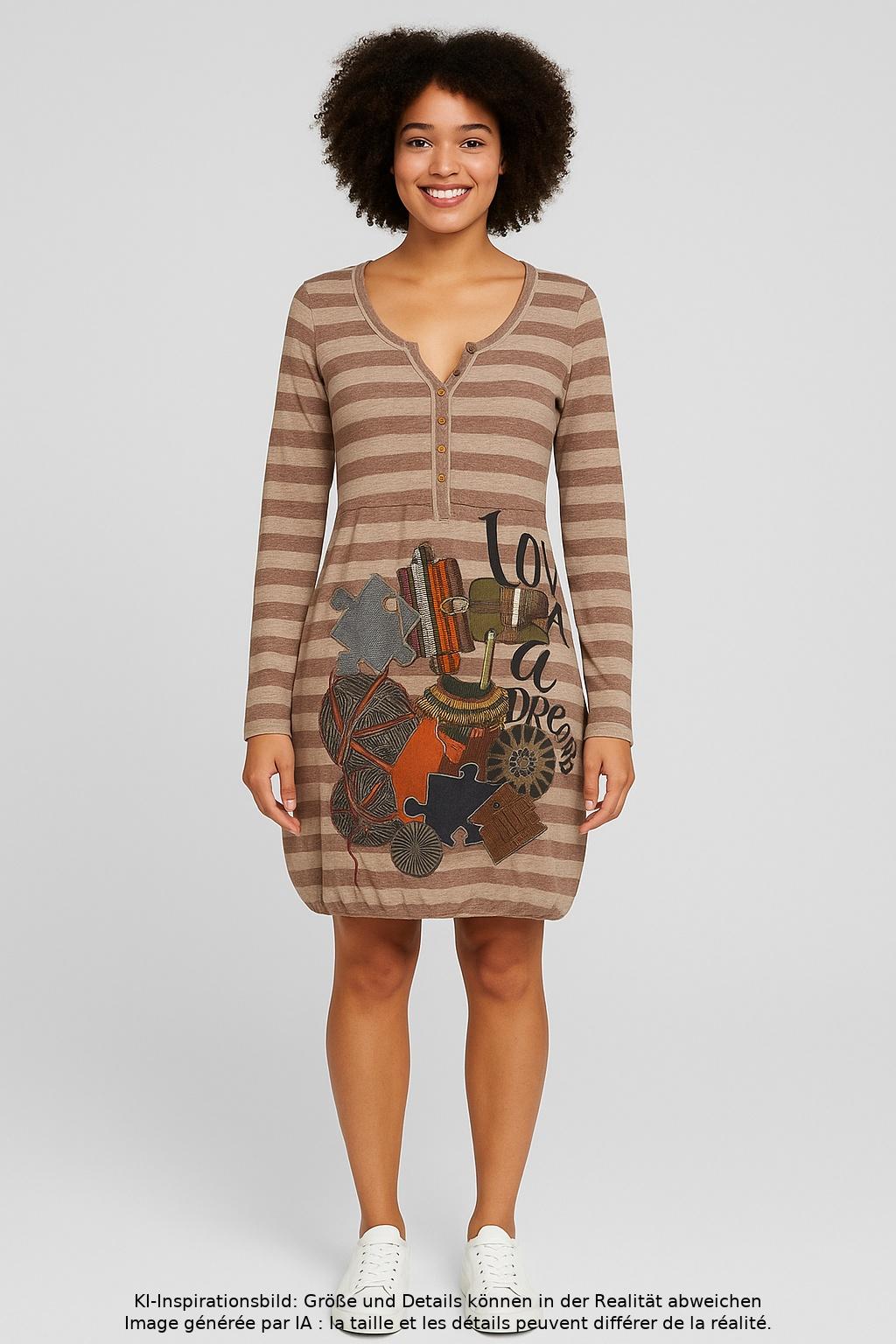 

Desigual Damen Kleid, beige, Gr. 36