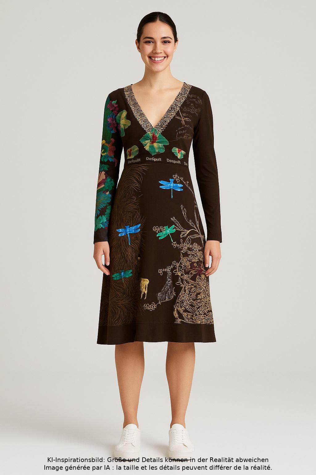 

Desigual Damen Kleid, braun, Gr. 38