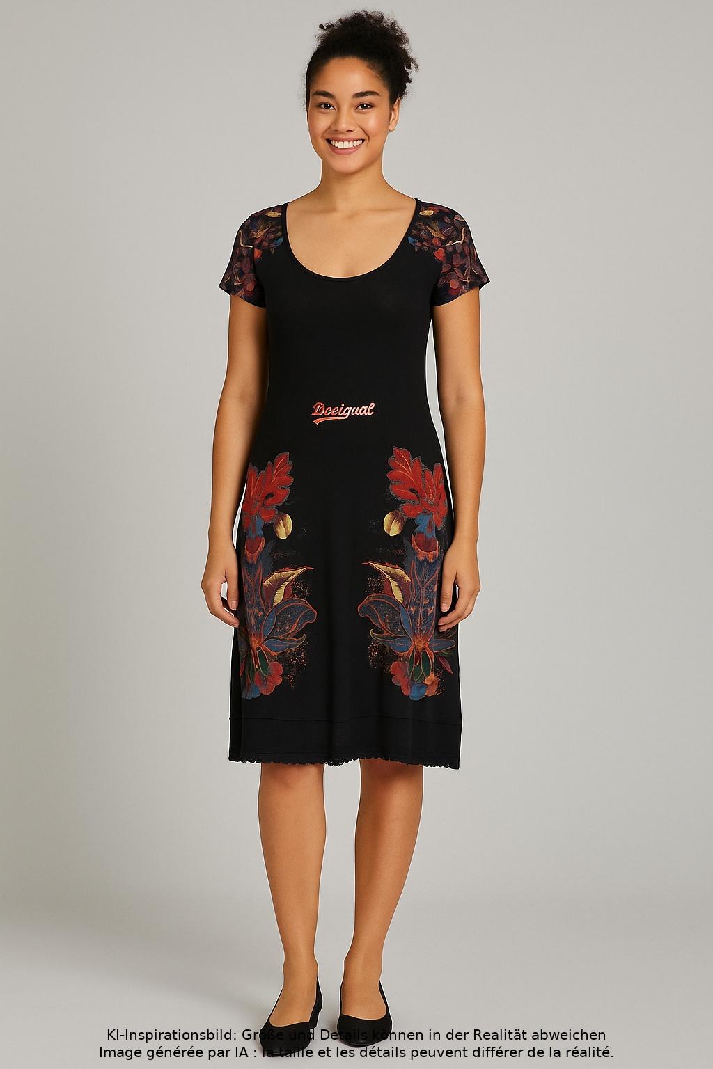 

Desigual Damen Kleid, schwarz, Gr. 38