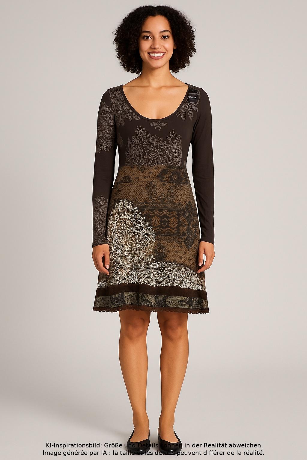 

Desigual Damen Kleid, braun, Gr. 38