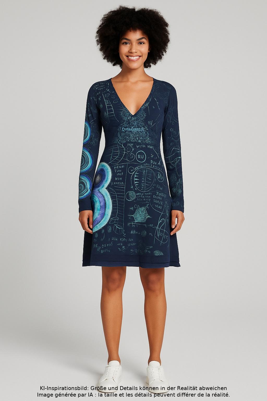 

Desigual Damen Kleid, mehrfarbig, Gr. 36