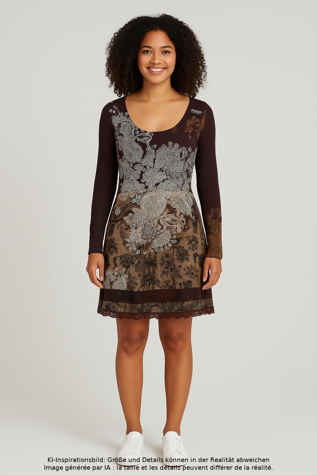 

Desigual Damen Kleid, braun, Gr. 44