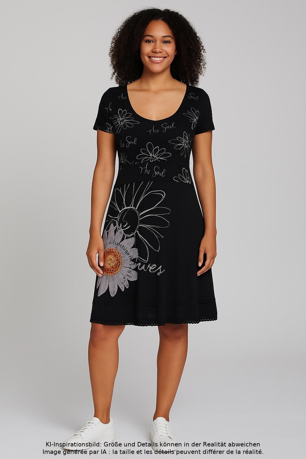 

Desigual Damen Kleid, schwarz, Gr. 42