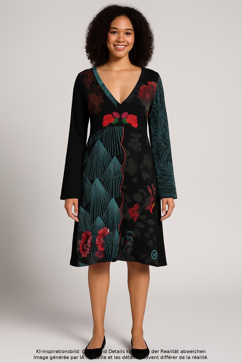 

Desigual Damen Kleid, schwarz, Gr. 42