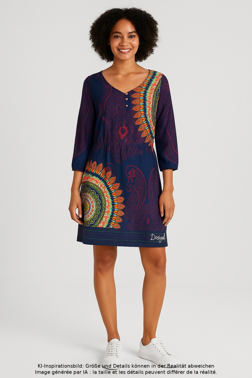 

Desigual Damen Kleid, mehrfarbig, Gr. 36