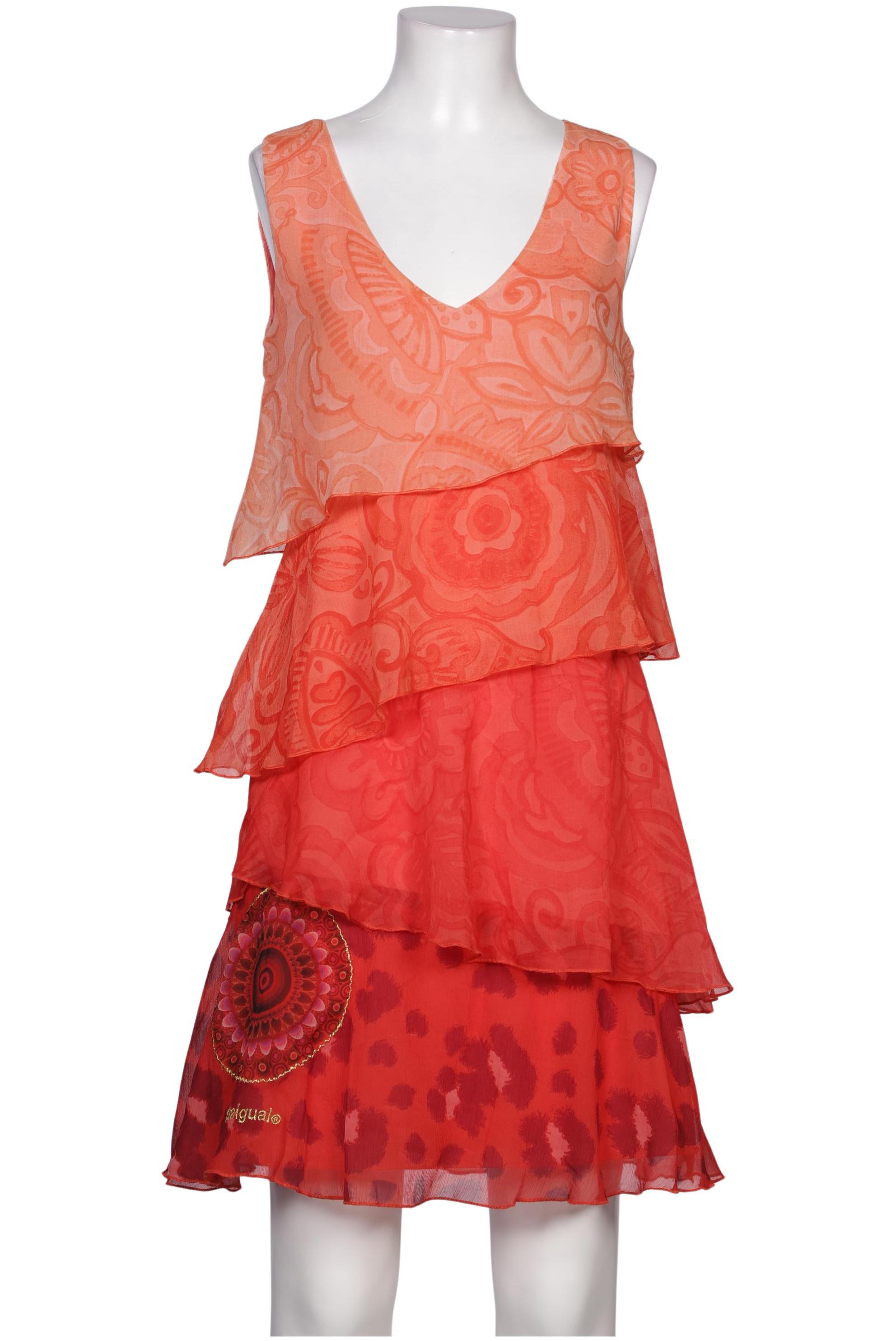

Desigual Damen Kleid, orange, Gr. 38