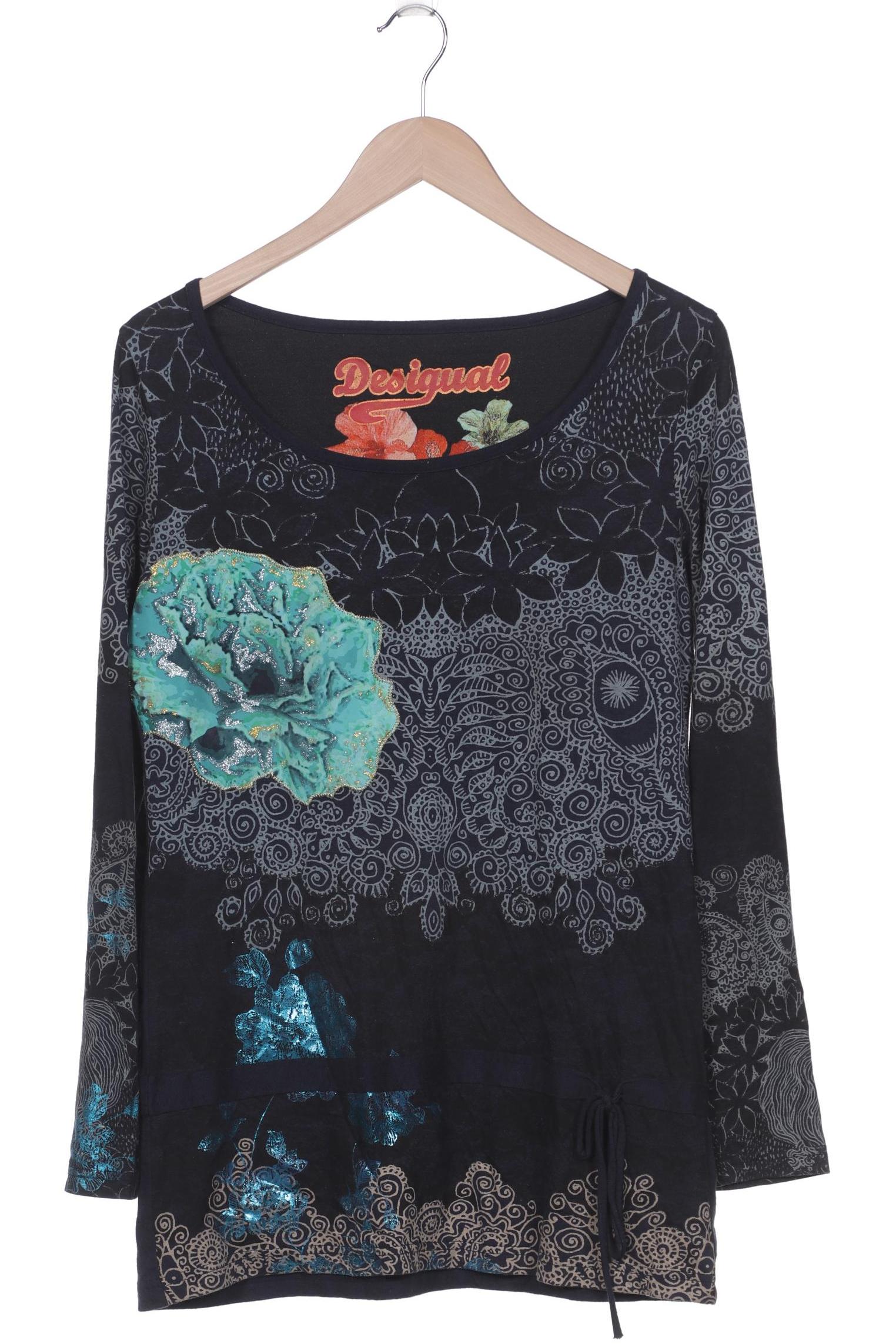 

Desigual Damen Langarmshirt, marineblau, Gr. 42