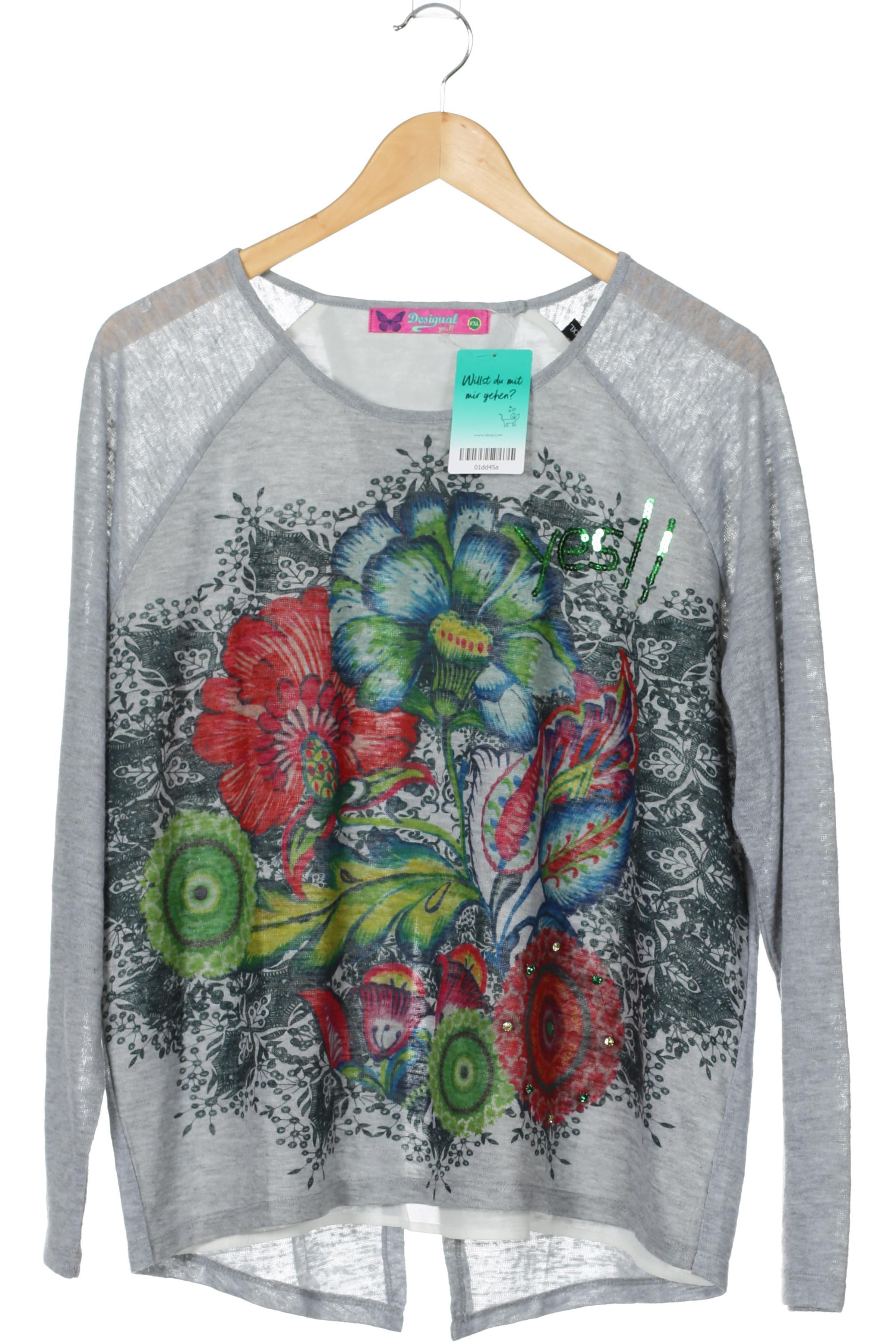 

Desigual Damen Pullover, grau, Gr.