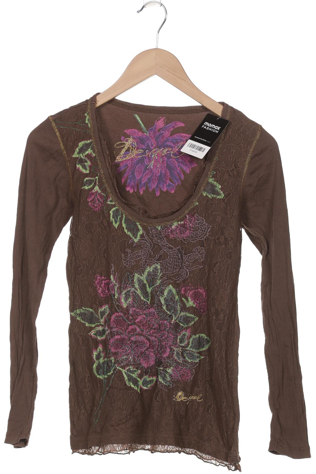 

Desigual Damen Langarmshirt, braun, Gr. 36