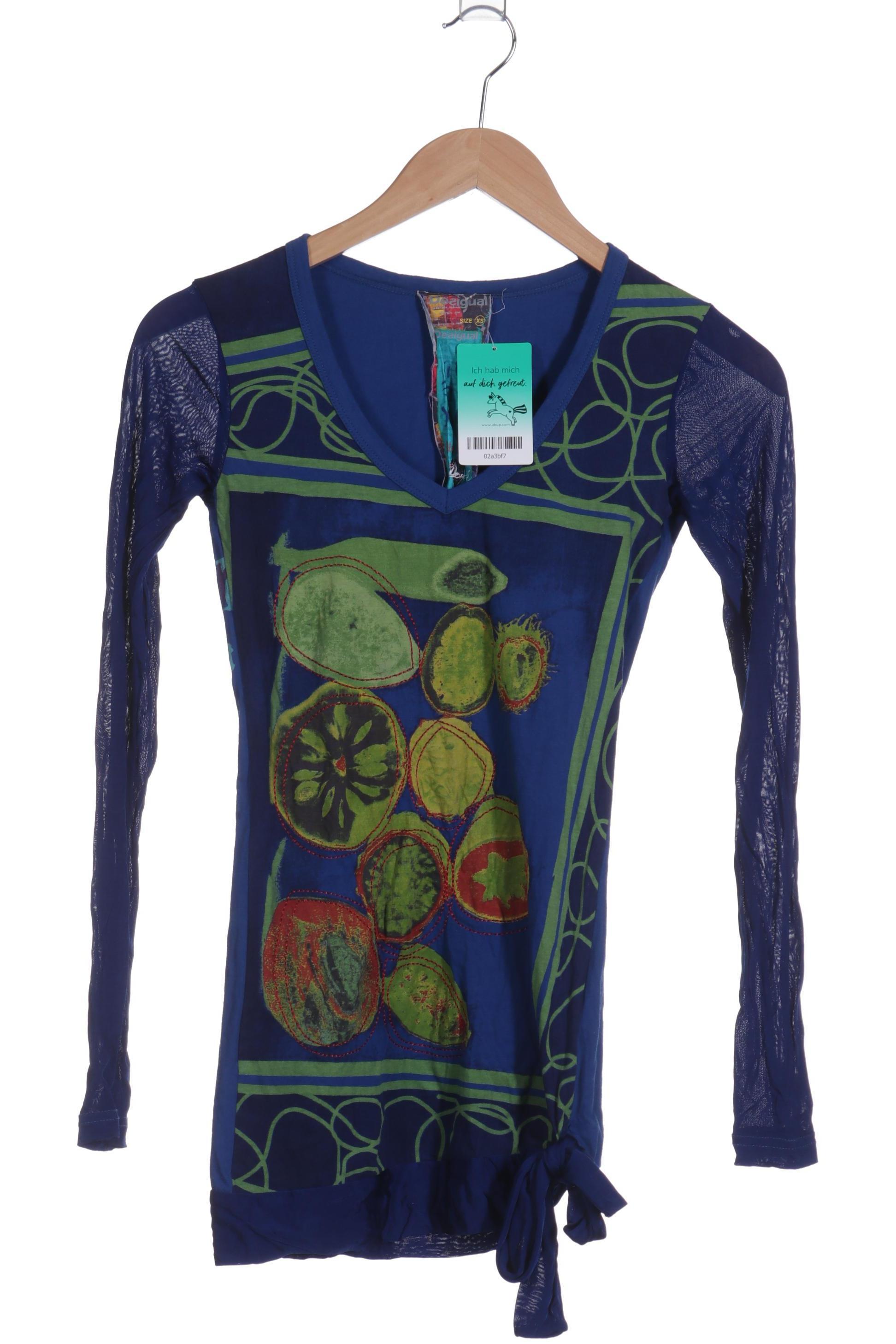 

Desigual Damen Langarmshirt, blau, Gr.