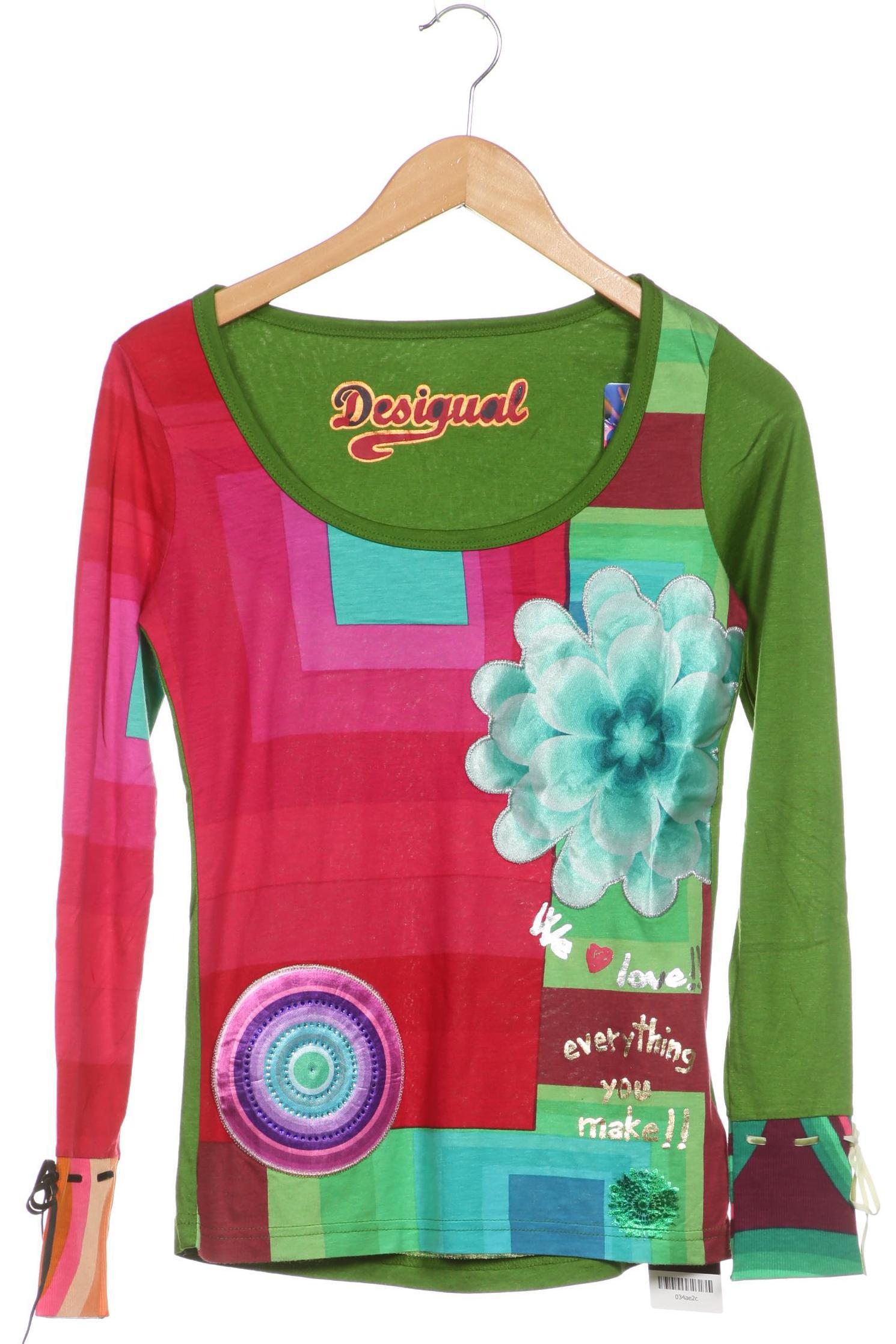 

Desigual Damen Langarmshirt, grün, Gr.