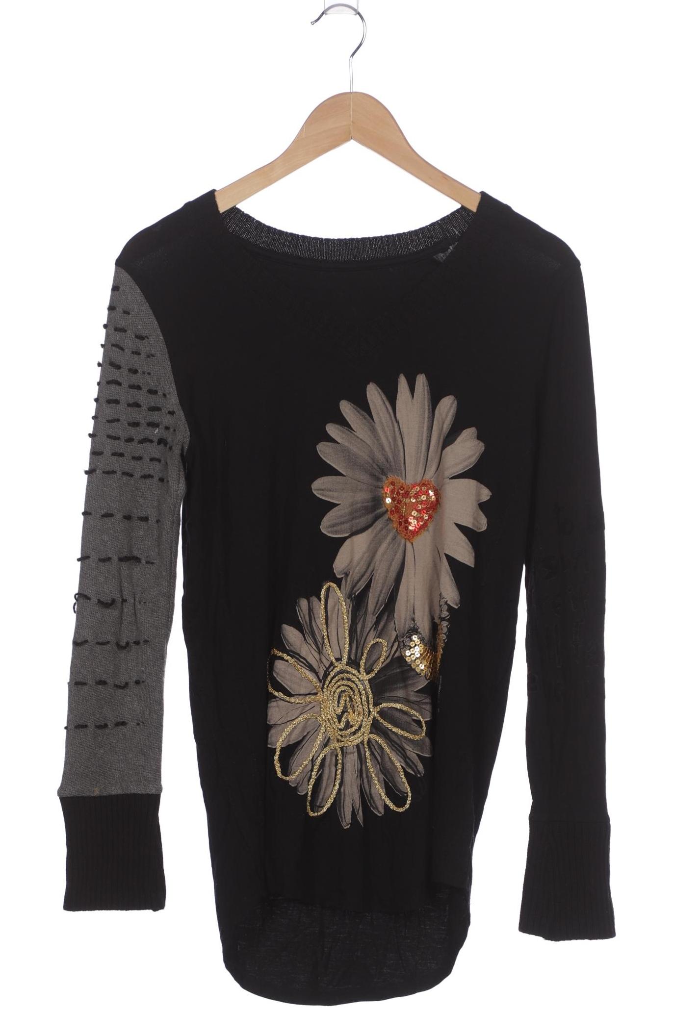 

Desigual Damen Langarmshirt, schwarz, Gr. 36