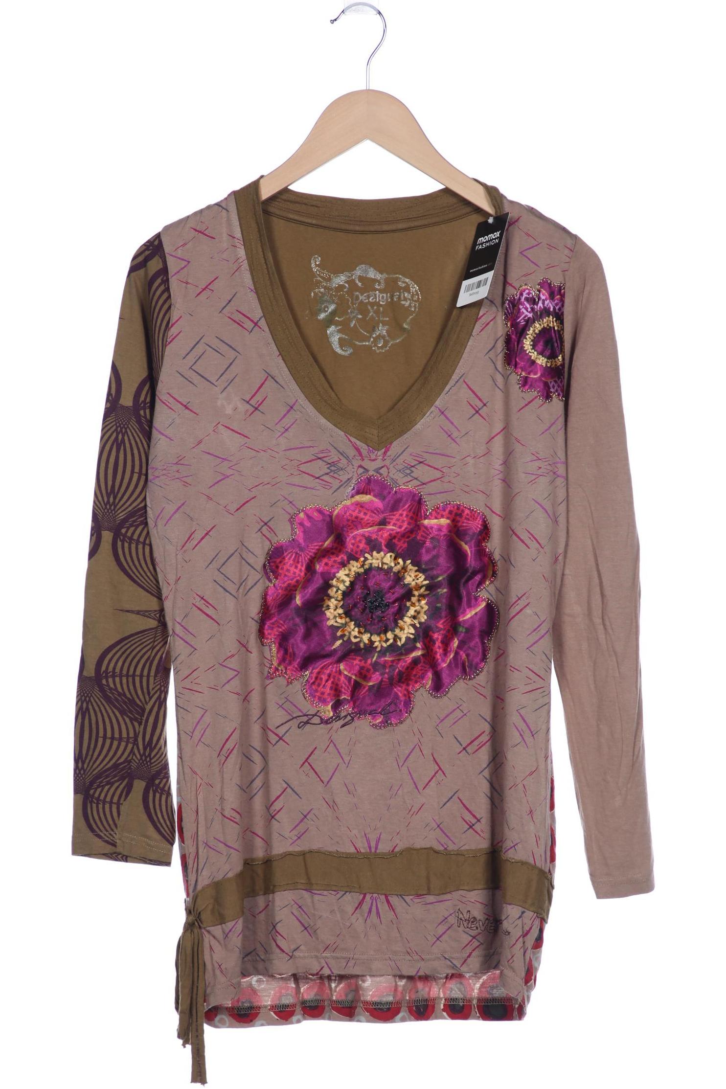 

Desigual Damen Langarmshirt, braun, Gr. 44