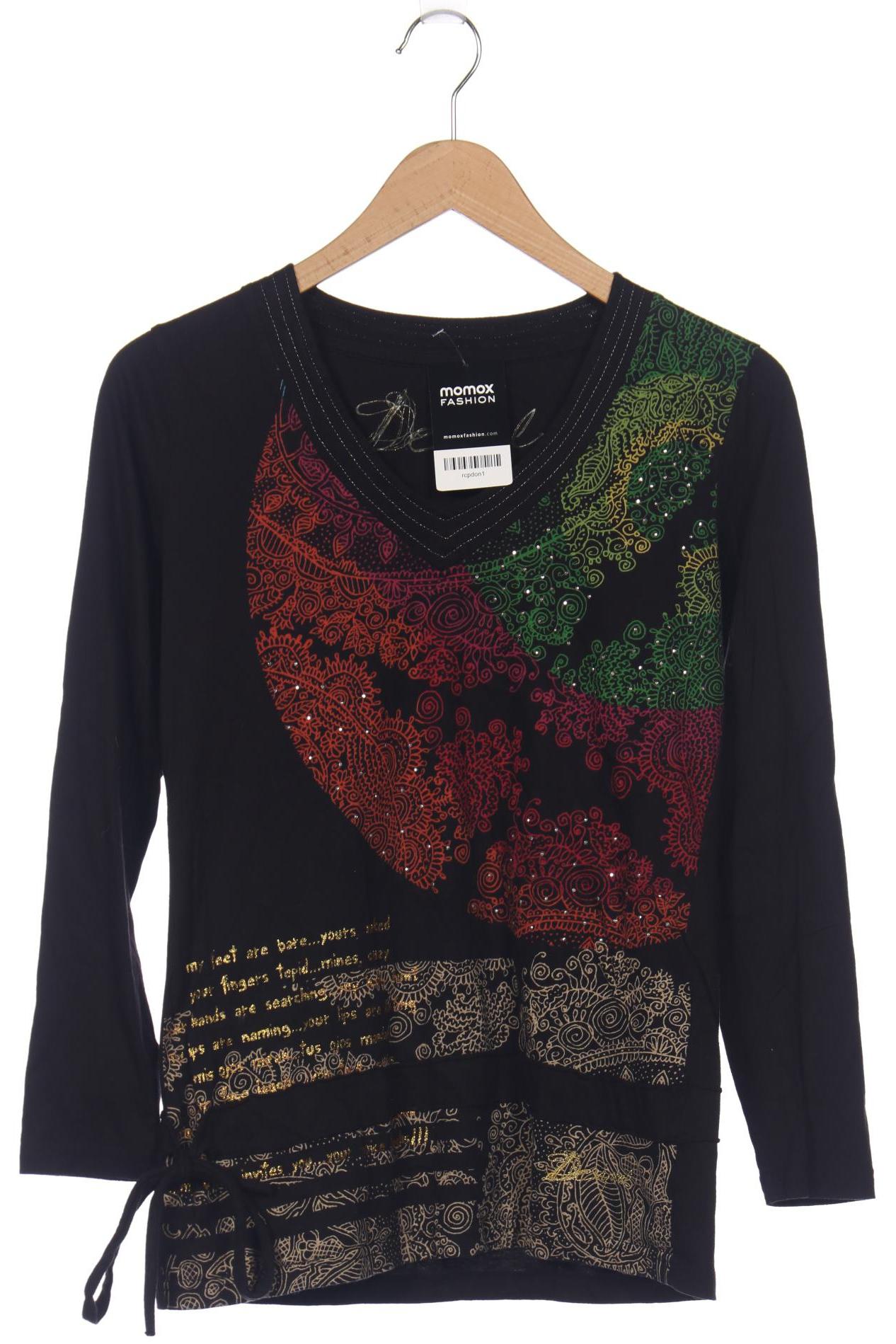 

Desigual Damen Langarmshirt, schwarz, Gr. 38