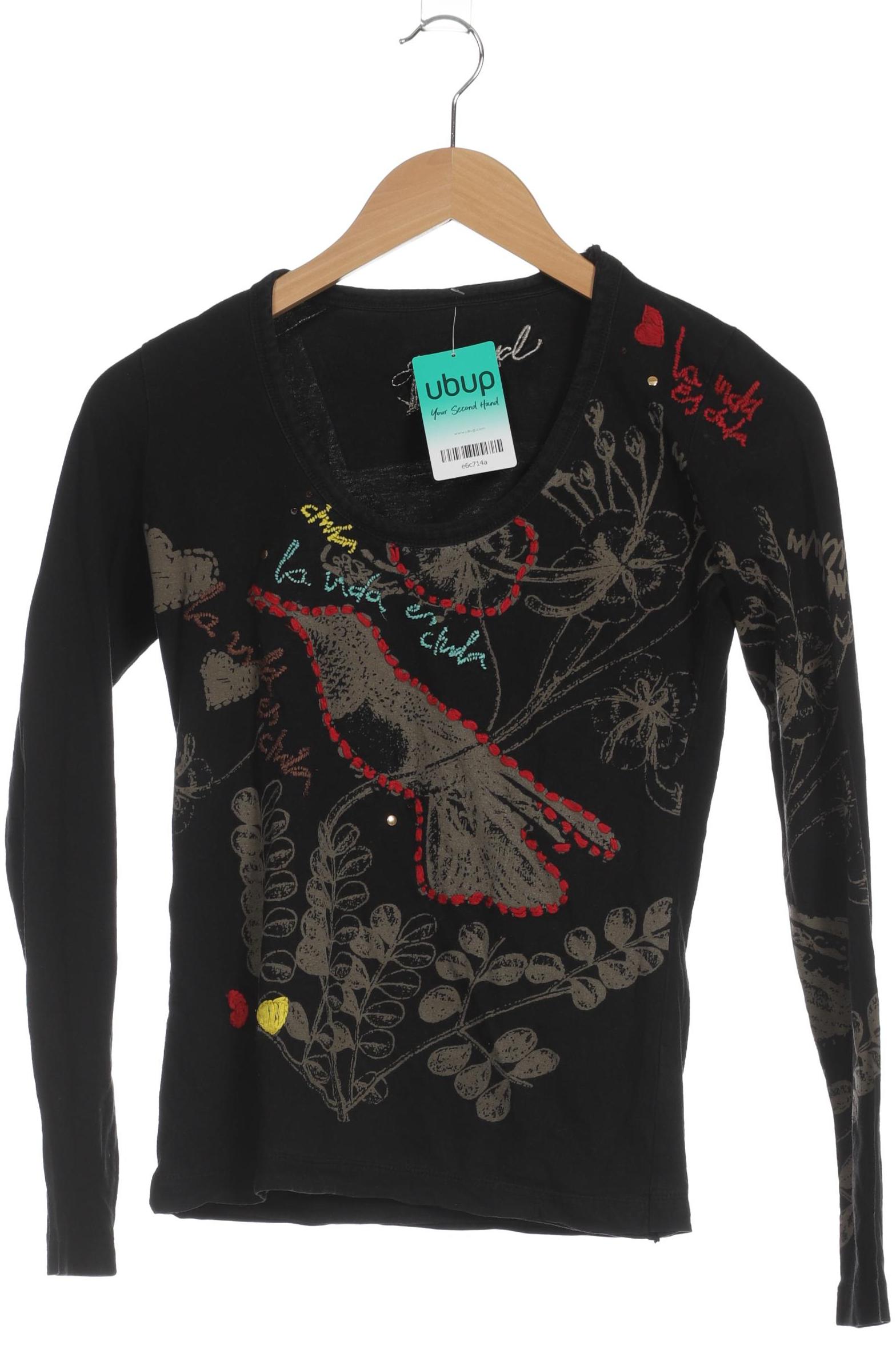 

Desigual Damen Langarmshirt, schwarz, Gr. 38