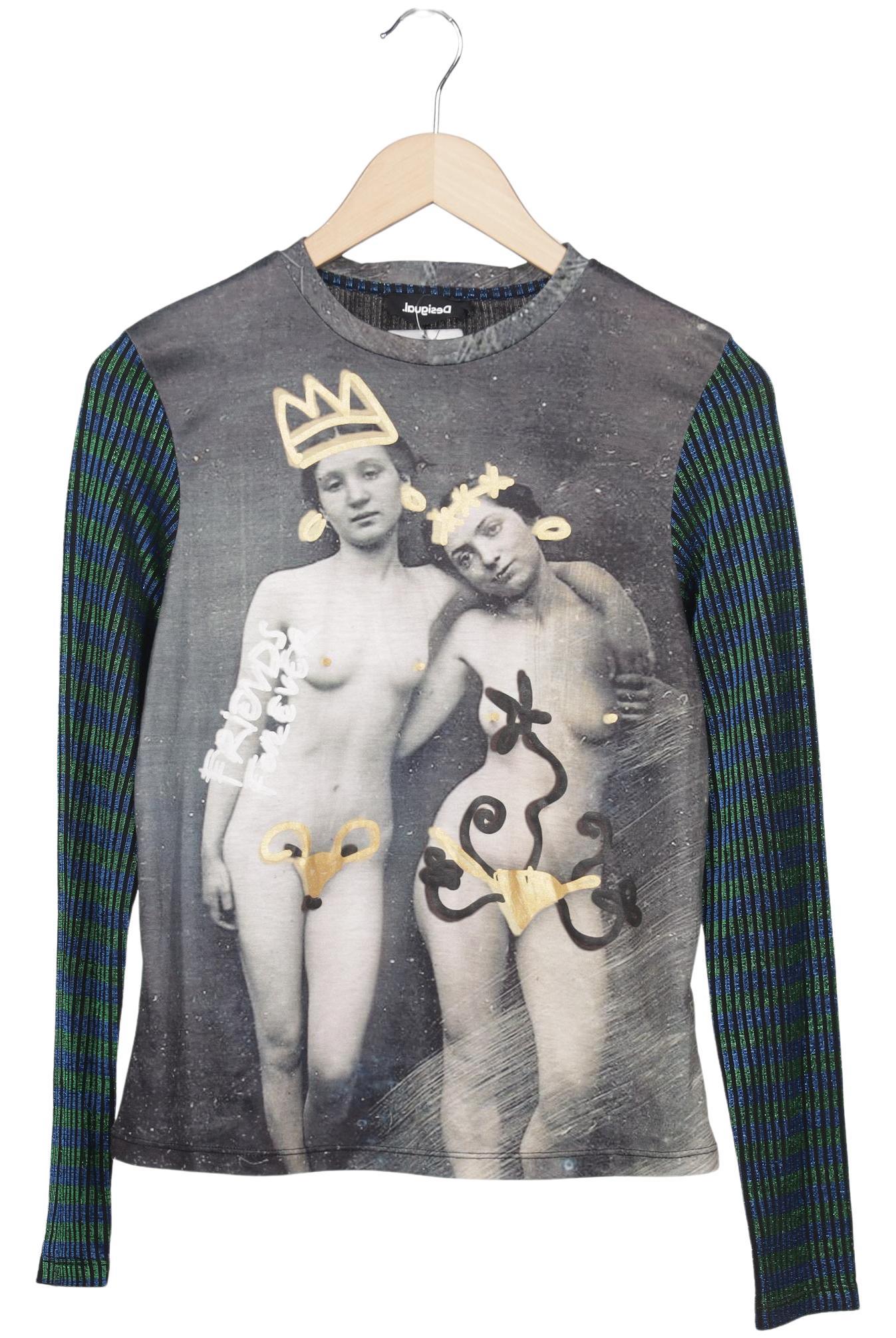 

Desigual Damen Langarmshirt, mehrfarbig, Gr. 36