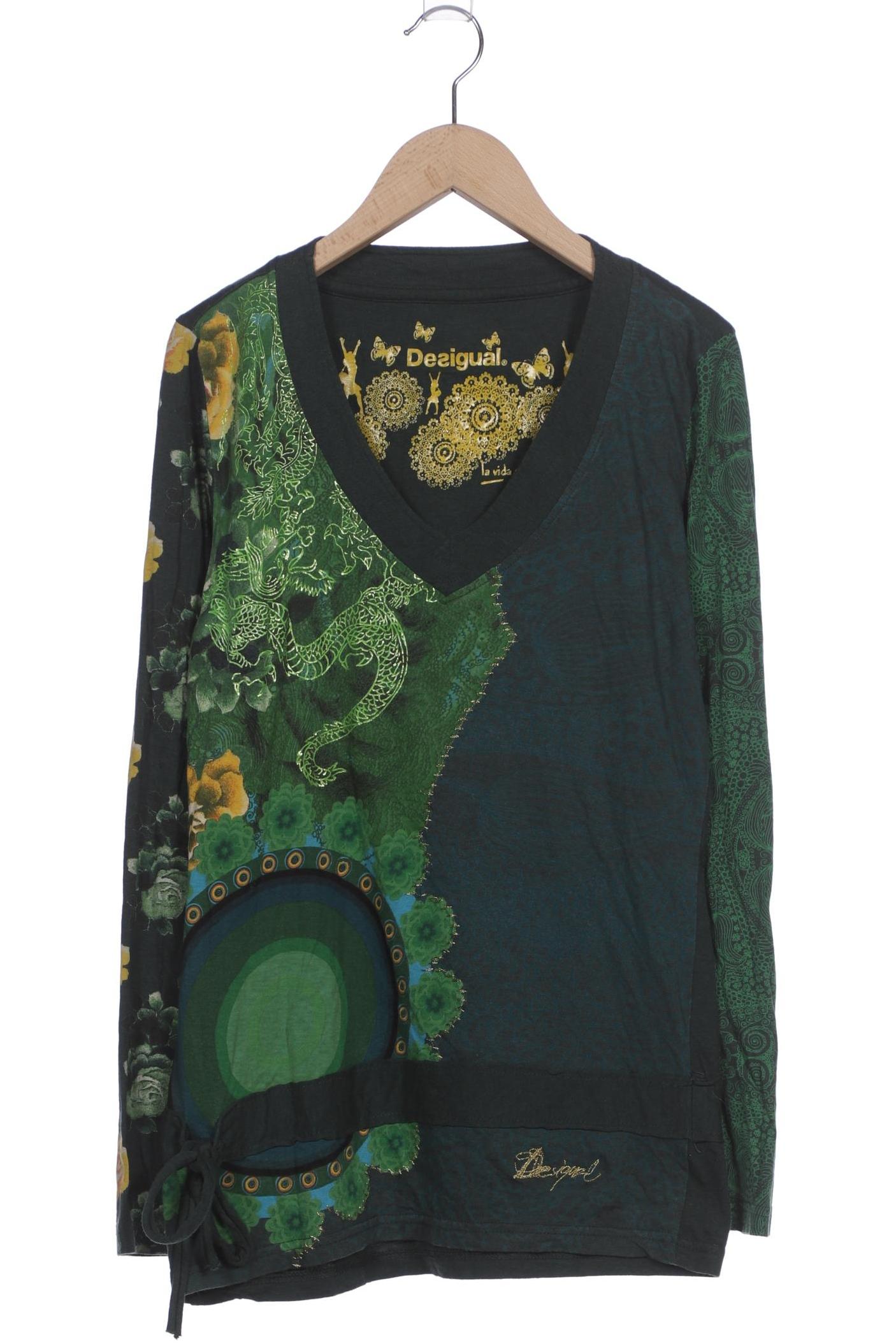 

Desigual Damen Langarmshirt, grün, Gr. 38
