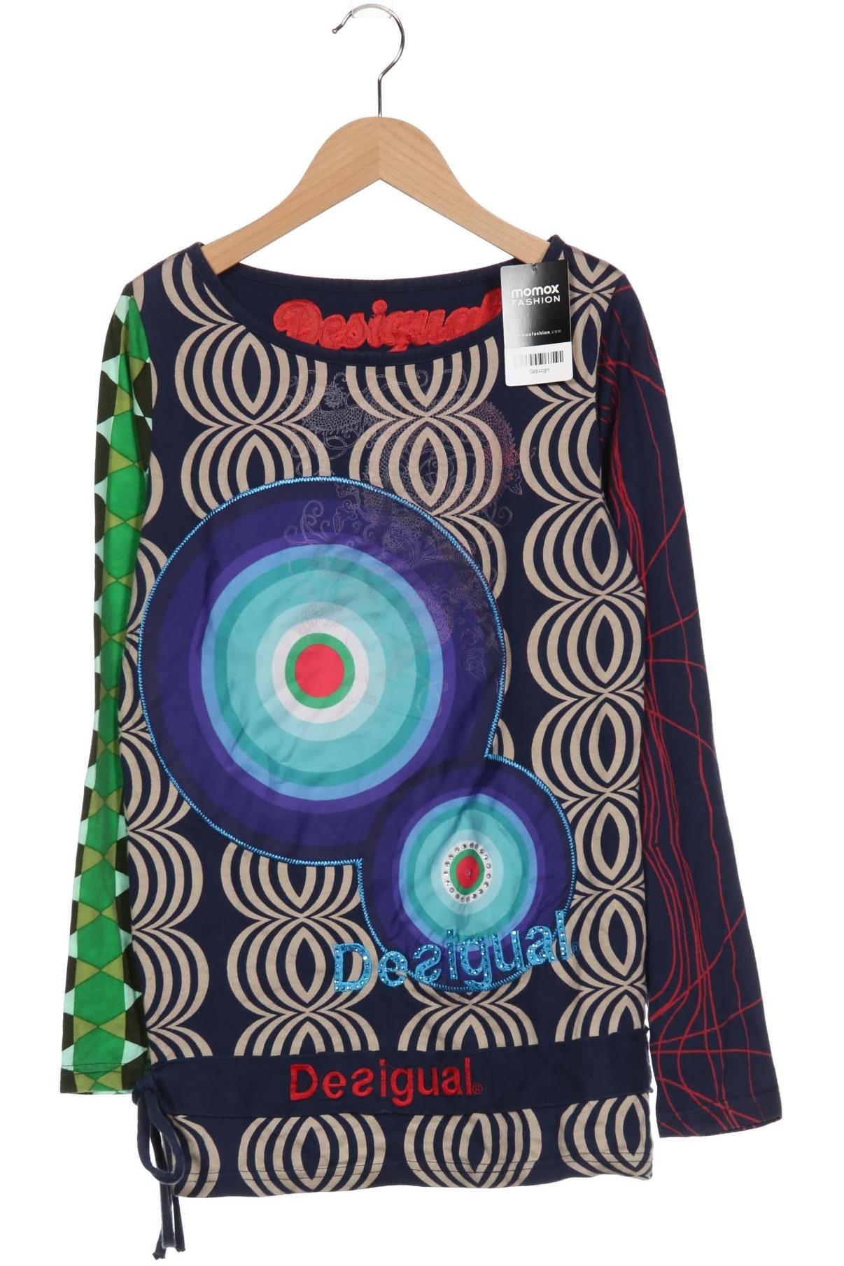 

Desigual Damen Langarmshirt, marineblau, Gr. 38