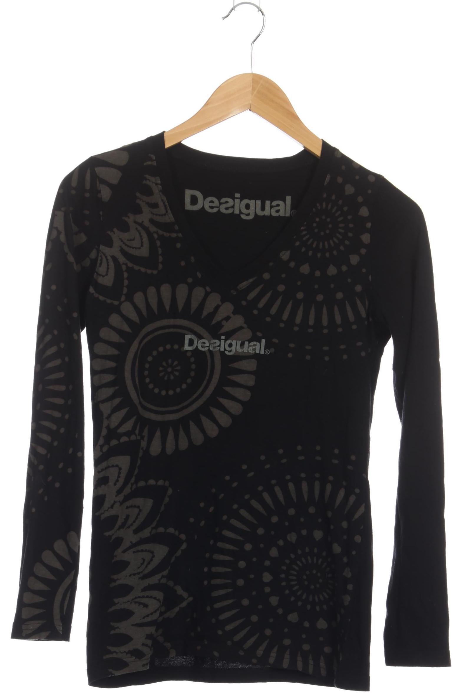 

Desigual Damen Langarmshirt, schwarz, Gr. 36