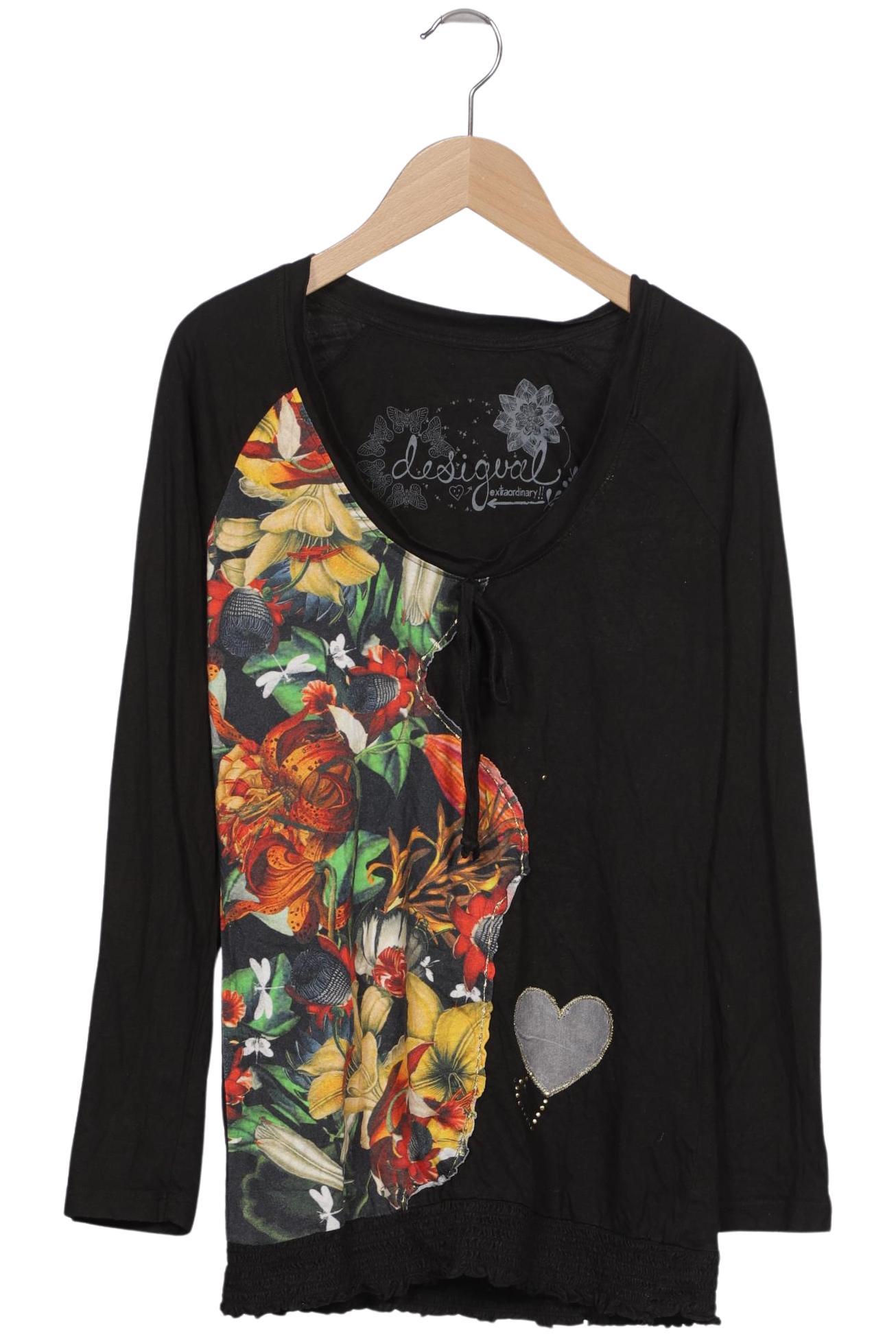 

Desigual Damen Langarmshirt, schwarz, Gr. 38