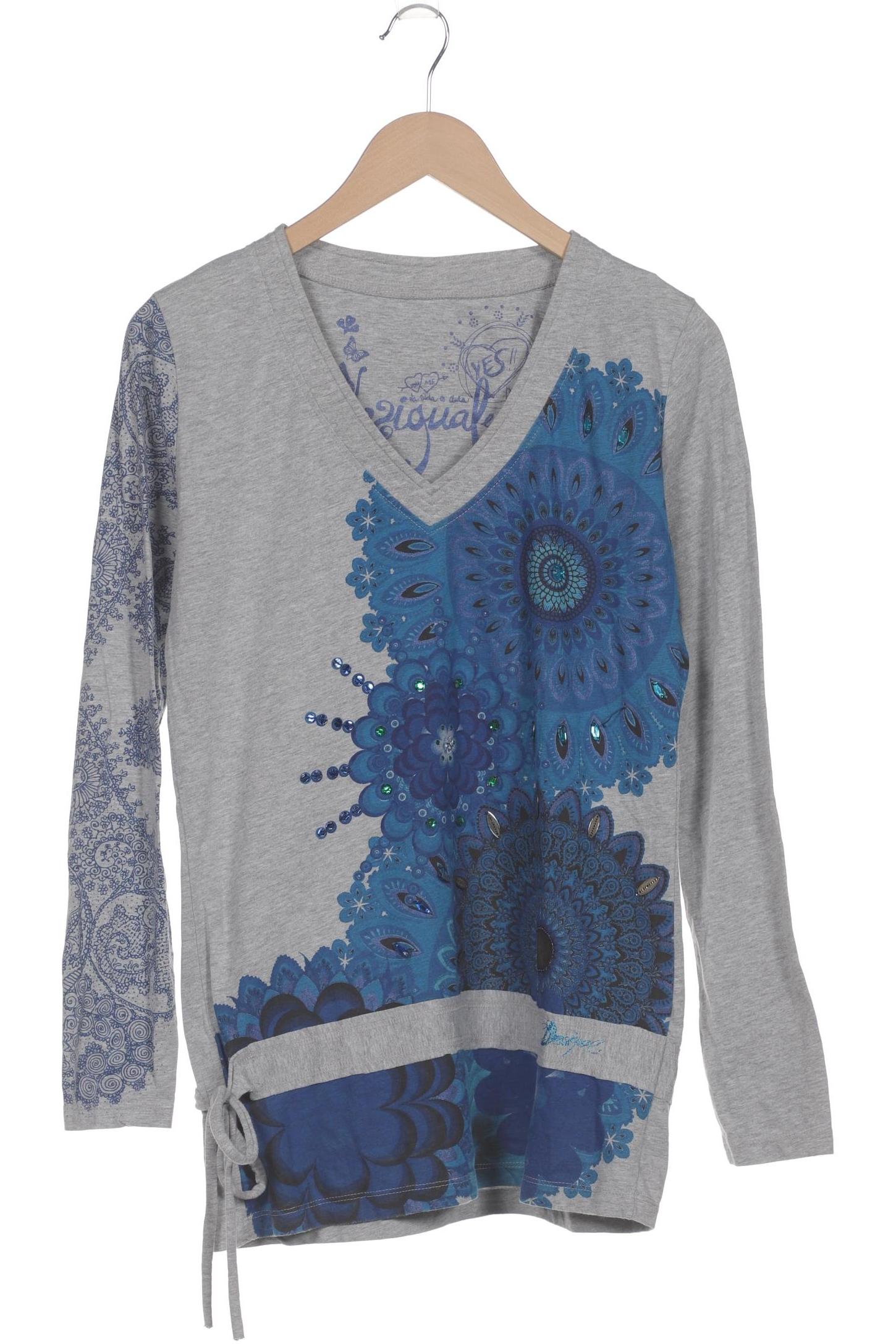 

Desigual Damen Langarmshirt, grau, Gr. 44