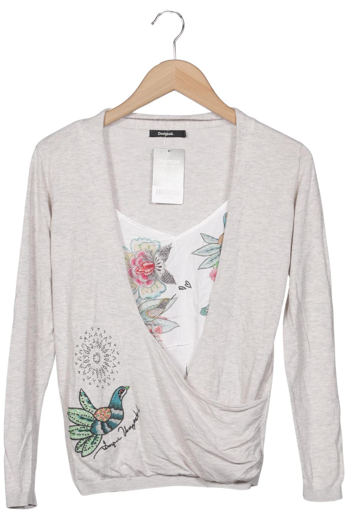 

Desigual Damen Langarmshirt, beige, Gr. 36