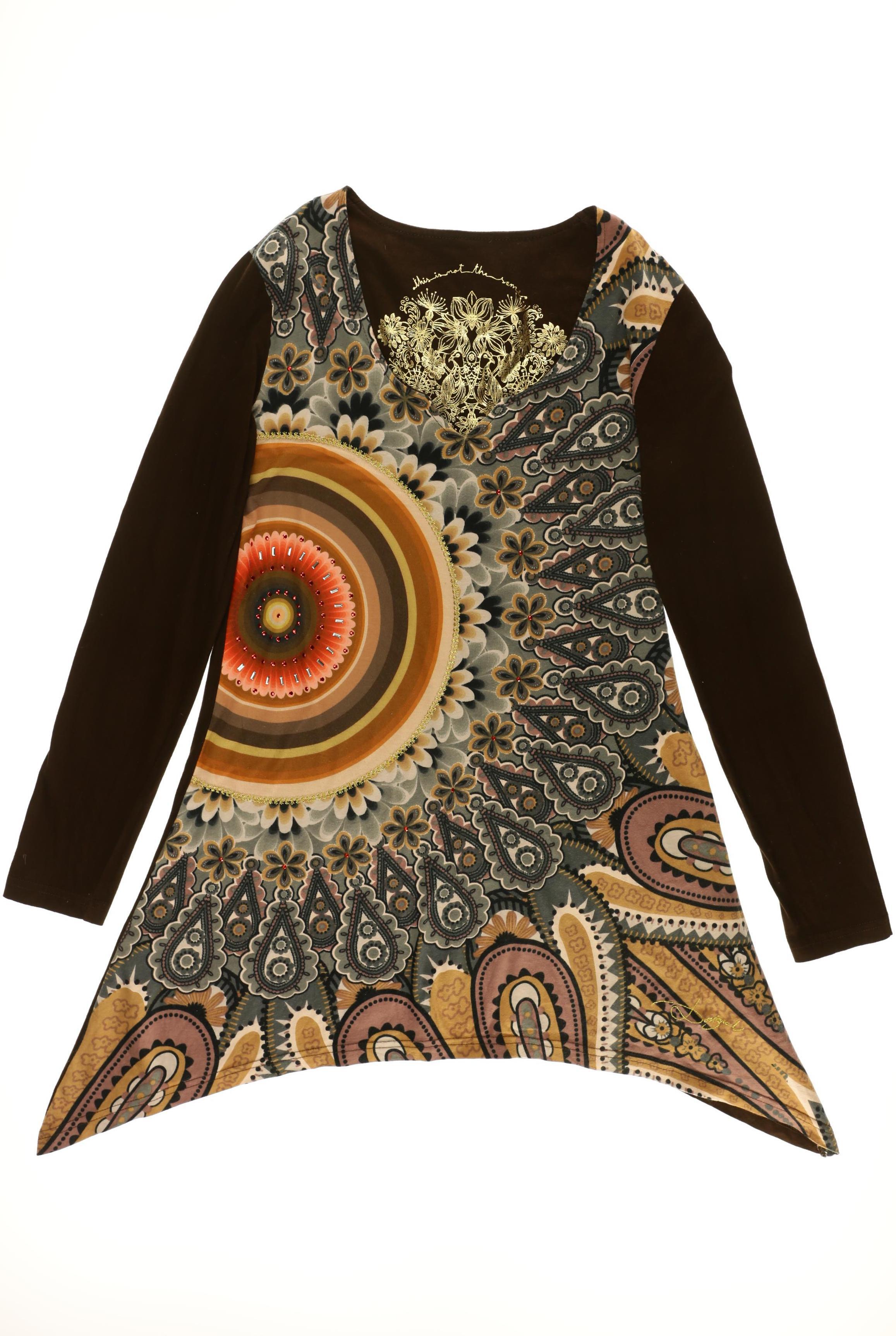 

Desigual Damen Langarmshirt, braun, Gr.