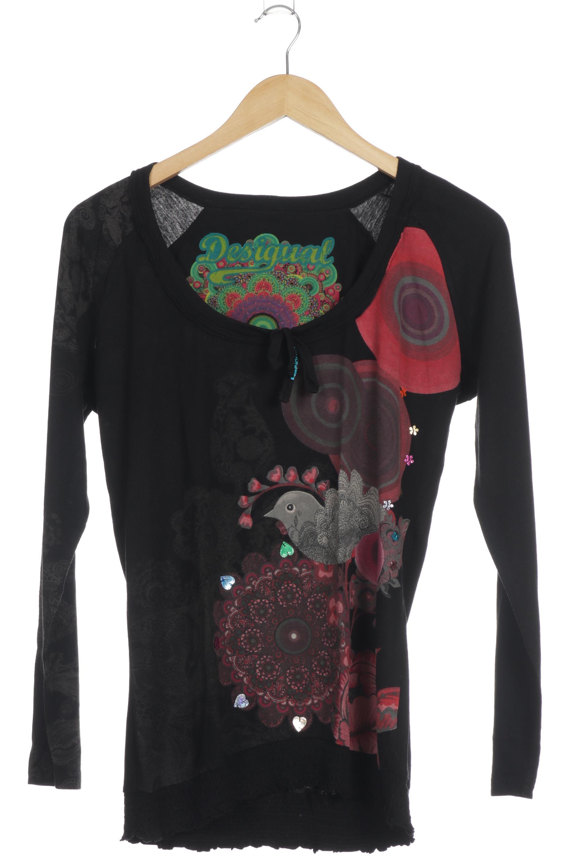 

Desigual Damen Langarmshirt, schwarz, Gr.