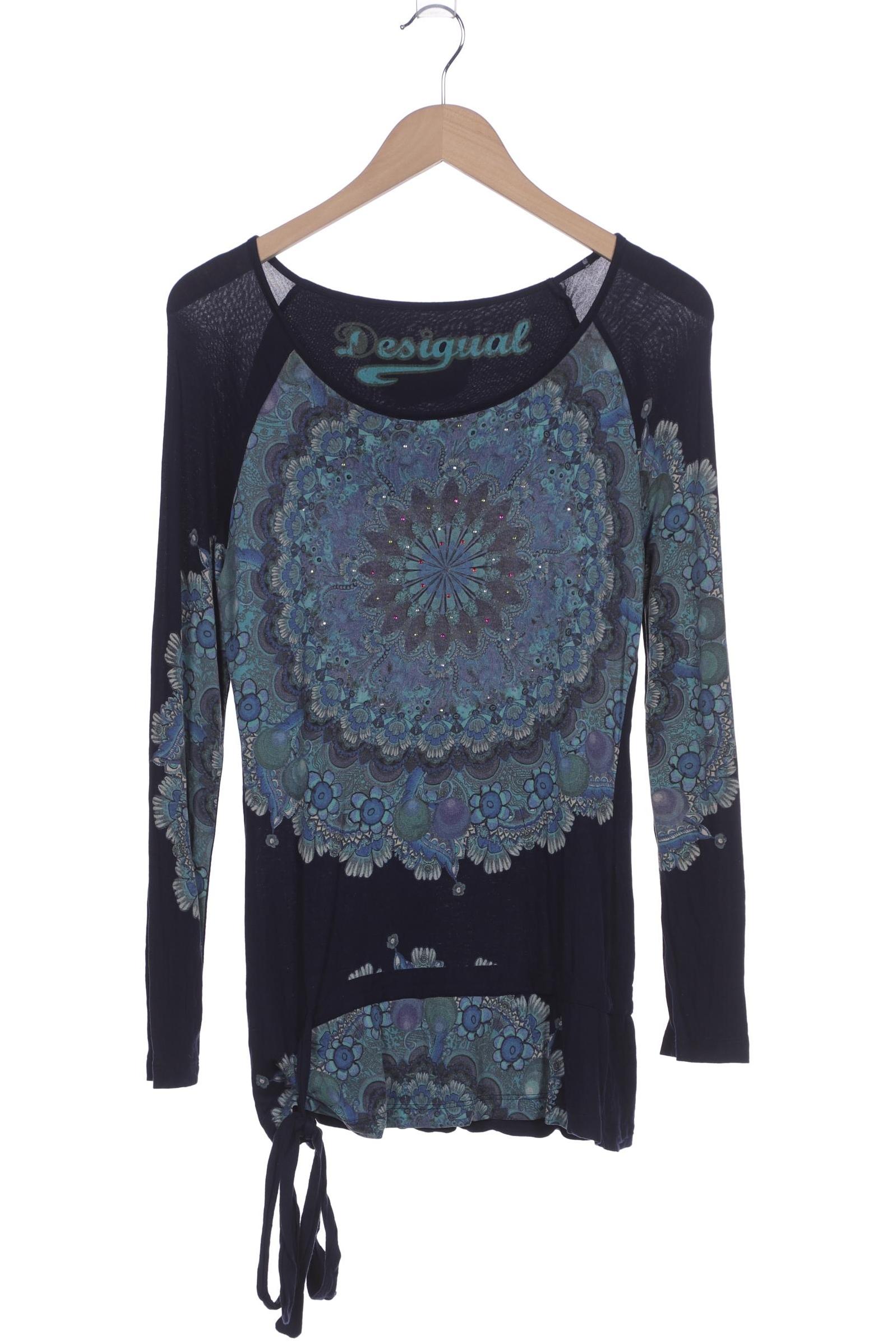 

Desigual Damen Langarmshirt, marineblau, Gr. 38