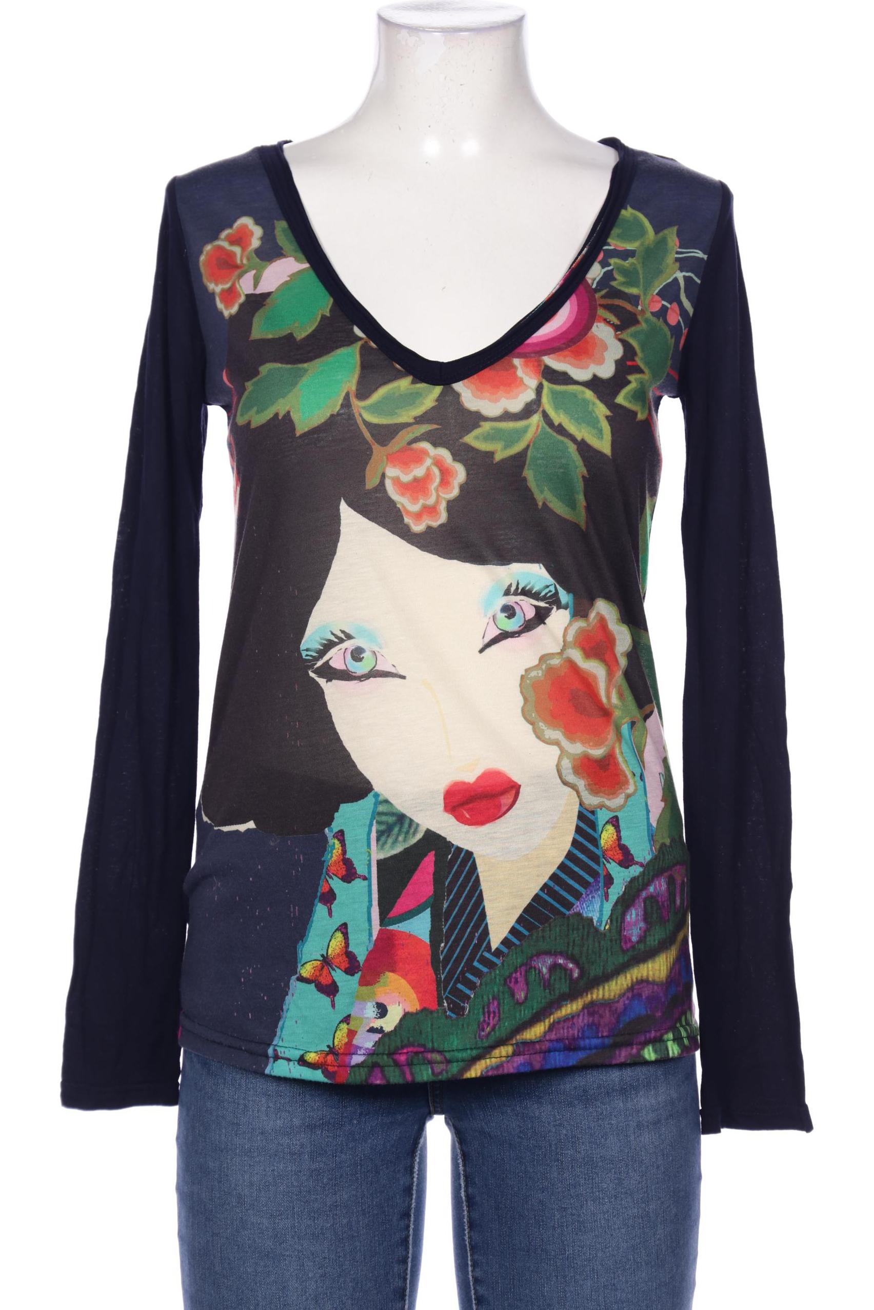 

Desigual Damen Langarmshirt, marineblau, Gr. 42